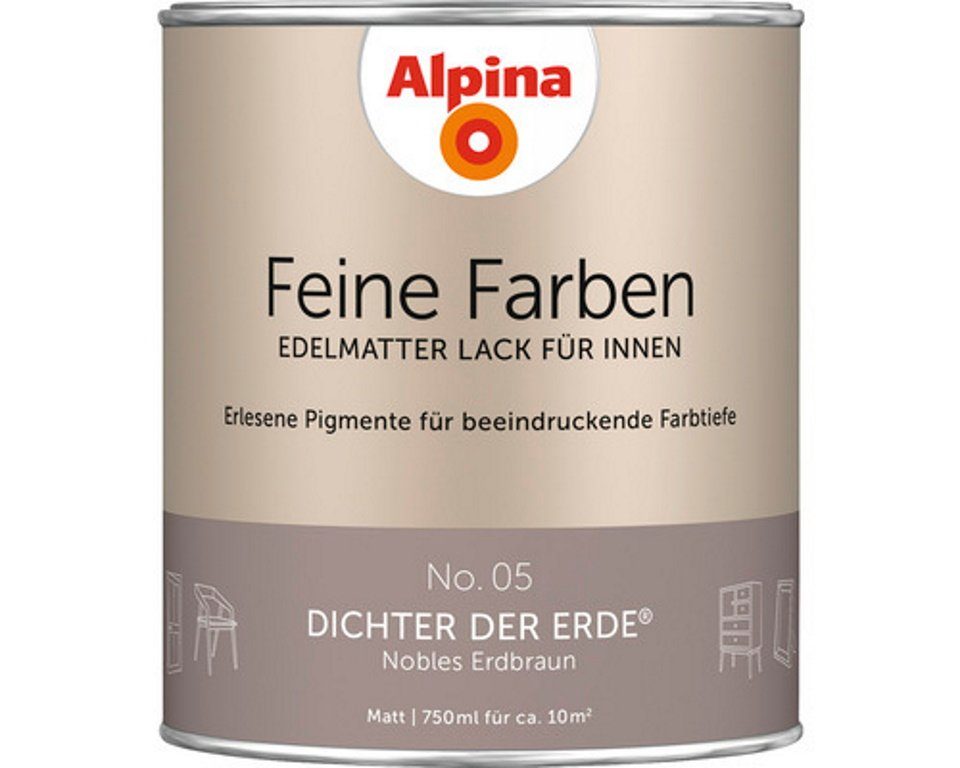 Alpina Lack Feine Farben 750 ml No. 05 Dichter der Erde