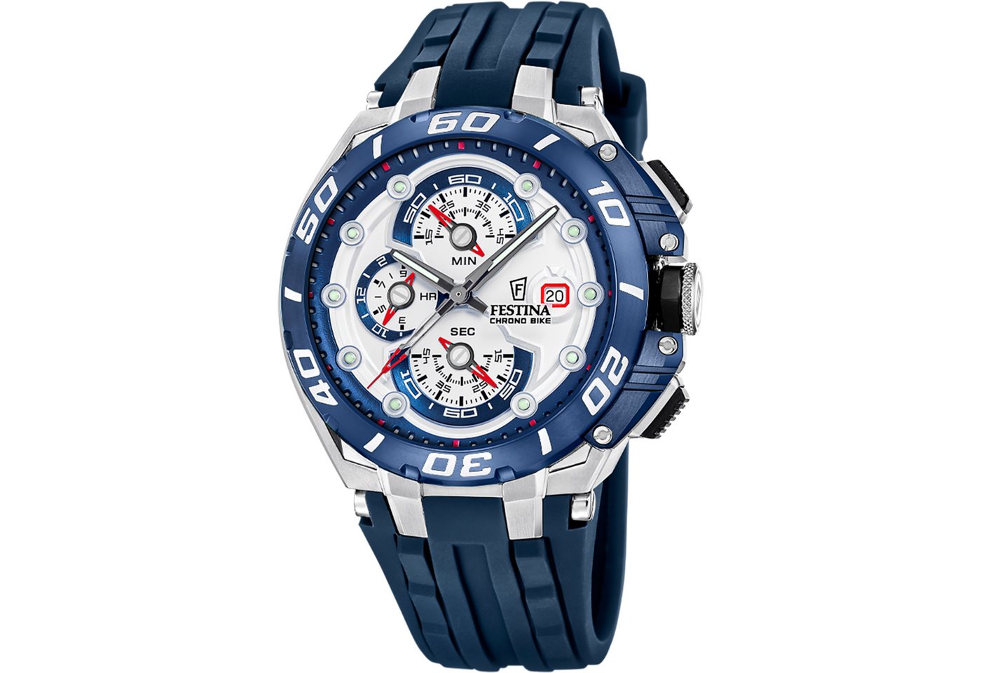 Festina Chronograph Chrono Bike F20755_1, Quarzuhr, Armbanduhr, Herrenuhr, analog, Tag, Stoppfunktion