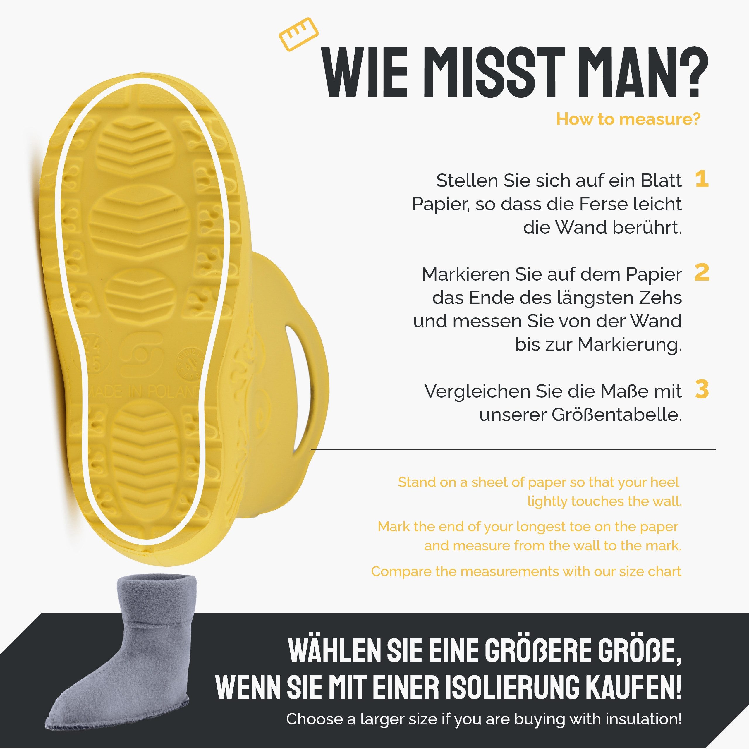 Ladeheid Kinder EVA federleichte Regenschuhe LA-CA-03 Gummistiefel mit herausnehmbares Innenfutter – Bild 2 von 5