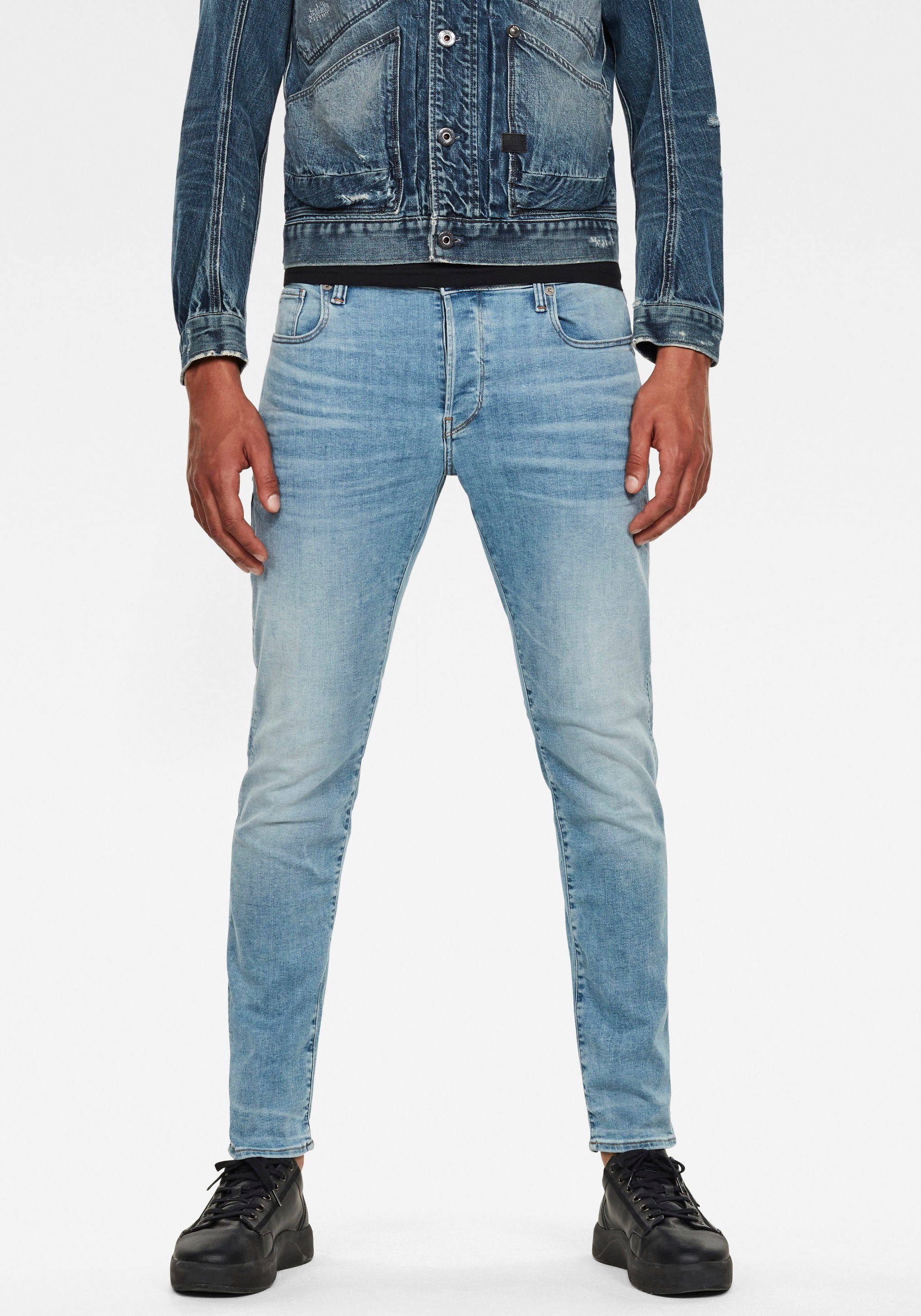 G-Star RAW Slim-fit-Jeans light Slim 3301 indigo