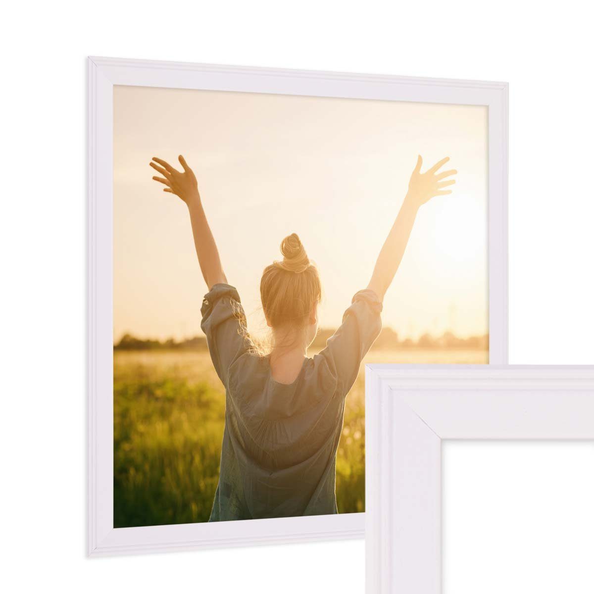 PHOTOLINI Bilderrahmen 3er Set im Landhaus-Stil günstig online kaufen