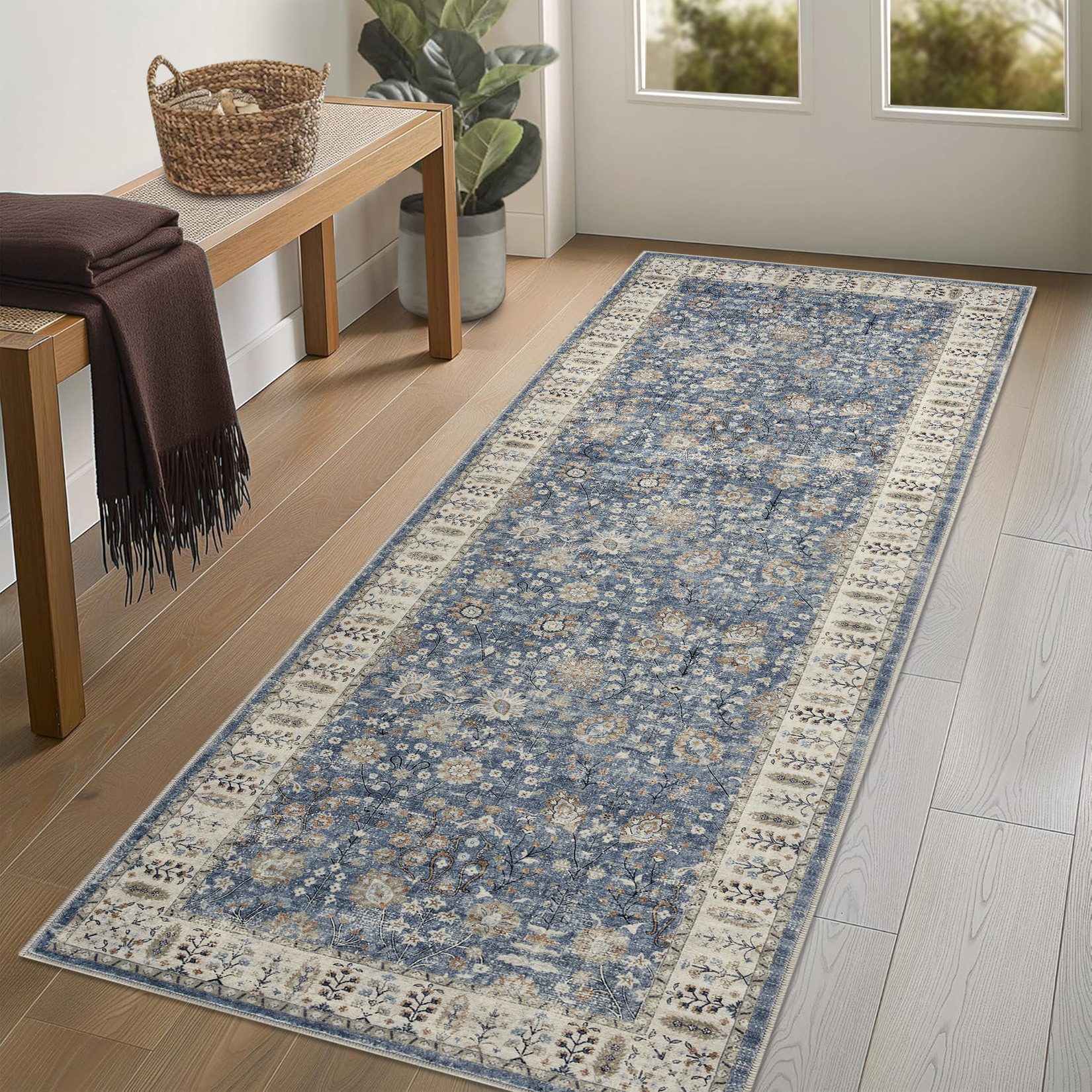 GarveeMore Teppich Maschinenwaschbarer Boho Rutschfester Teppich günstig online kaufen