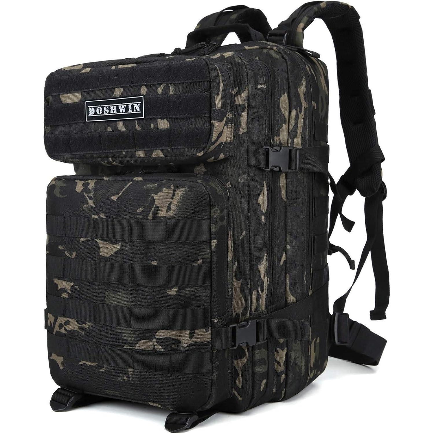 LuxusKollektion Rucksack Rucksack 40L Taktisch Militär Molle Fluchtrucksack Armee Schwarzer Cp