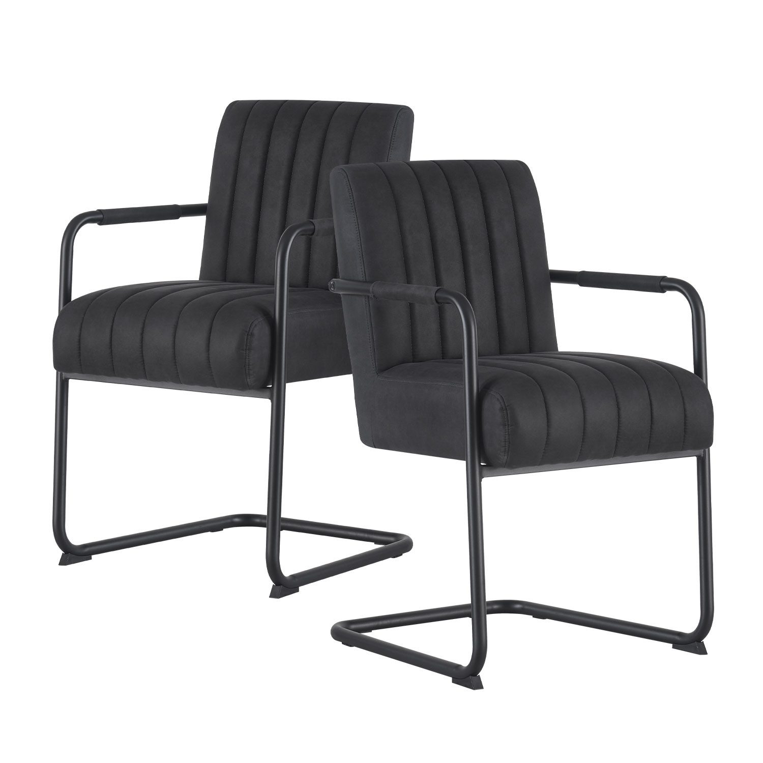 DUBI Möbel Freischwinger BEN, Besucherstuhl, Konferenzstuhl mit Federkernpo günstig online kaufen