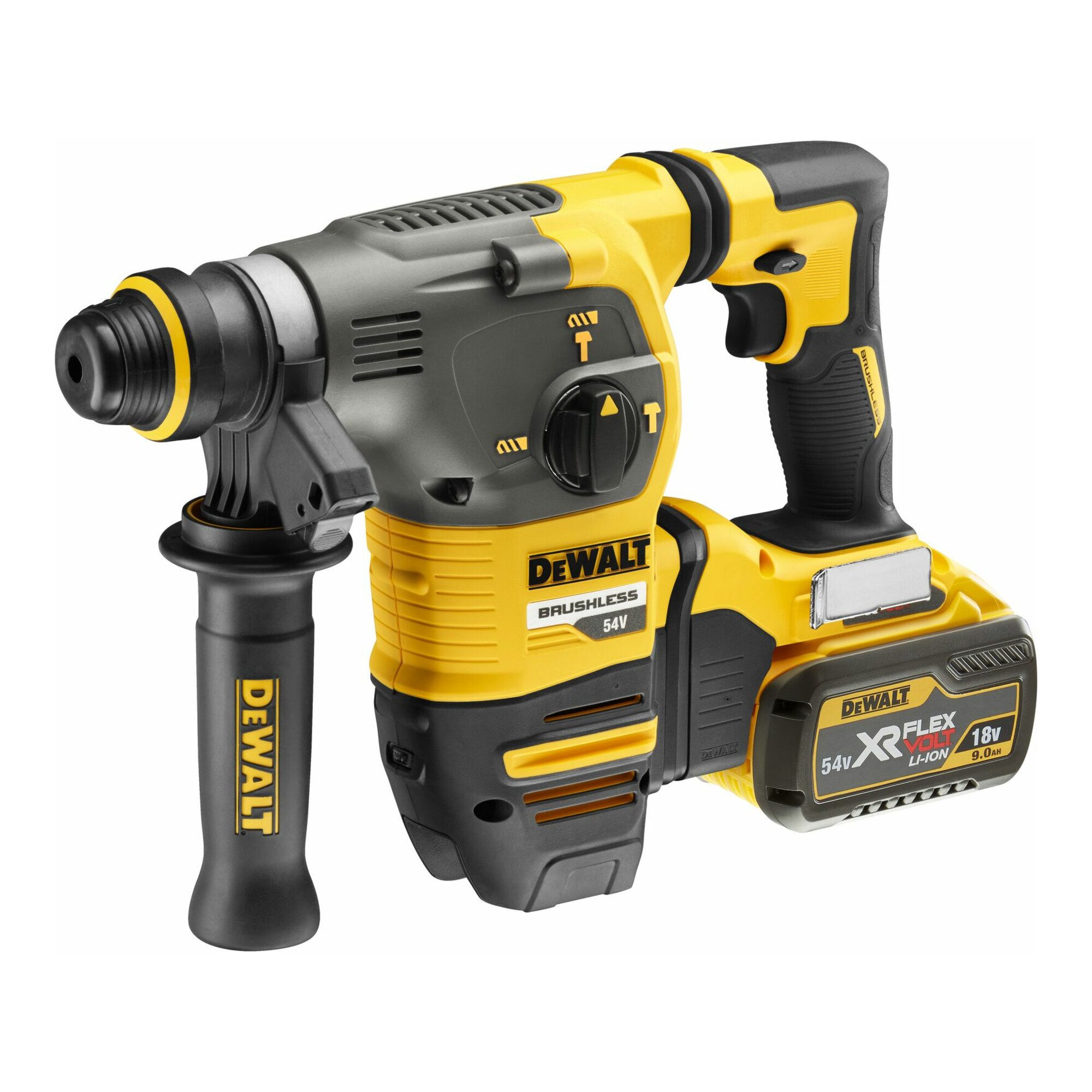 DeWalt Bohrhammer DEWALT Flexvolt Akku-Kombihammer SDS-plus, 54V DCH333X2-QW