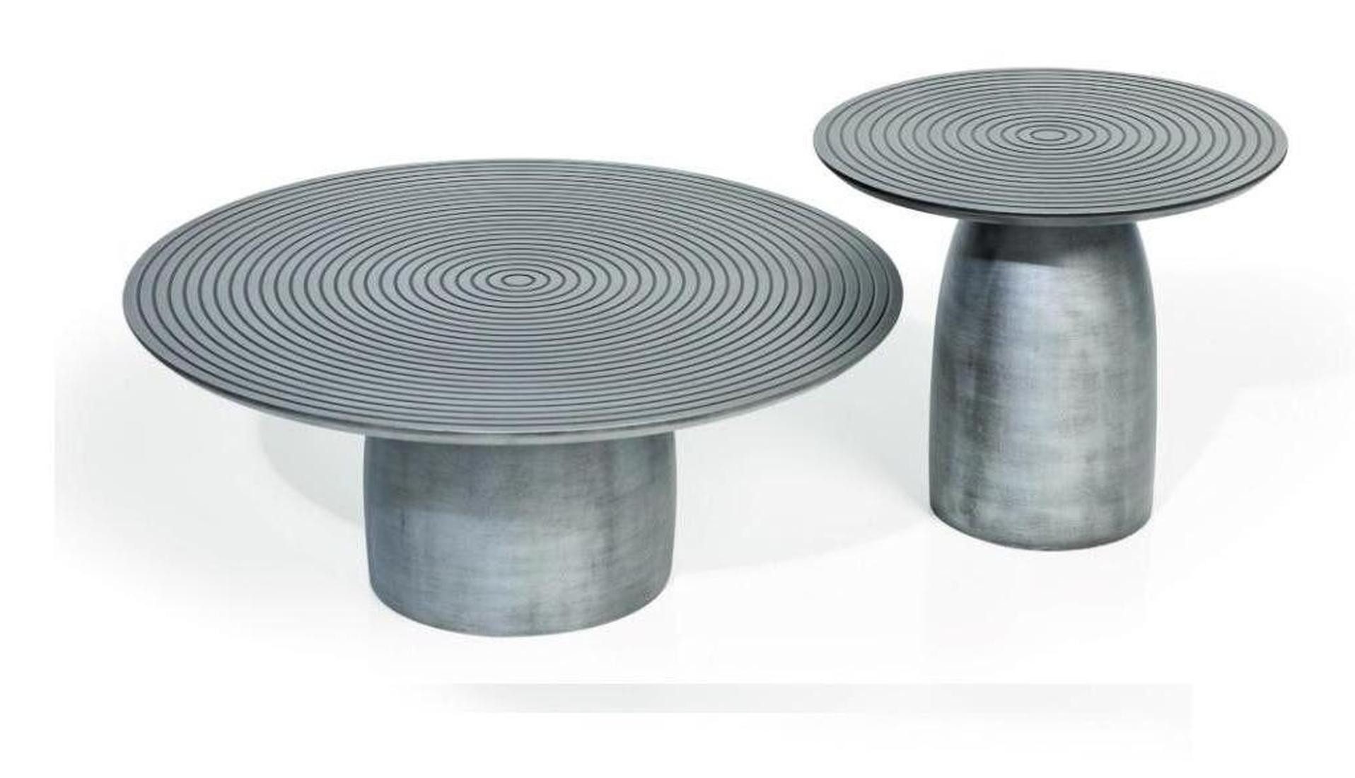 Xlmoebel Couchtisch Wohnzimmertisch Luxuriöses Edelstahl-Design im modernen Stil 2x (2x Couchtisch), Hergestellt in Europa