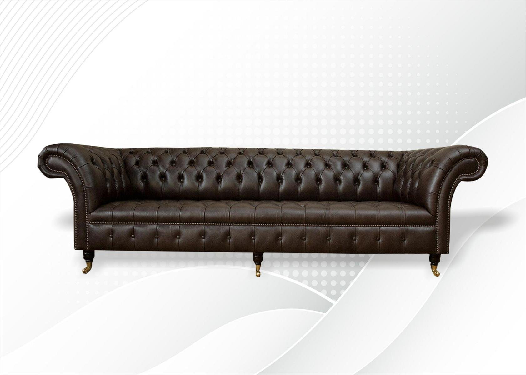 Sofa Chesterfield-Sofa, 4 Design Couch 265 Sitzer Sofa cm JVmoebel Chesterfield