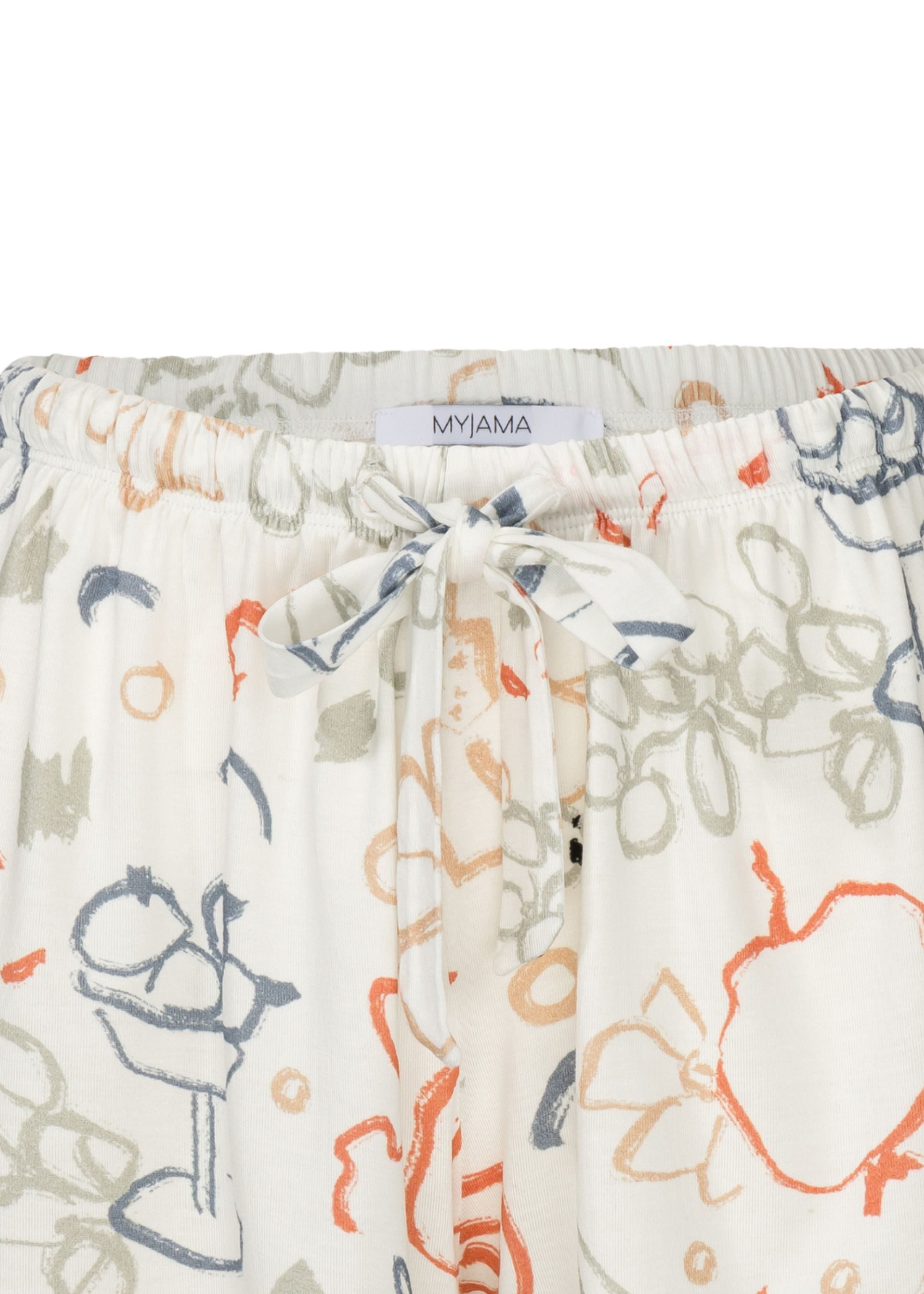 MYJAMA Pyjamashorts Bella print mit Künstlerdesign