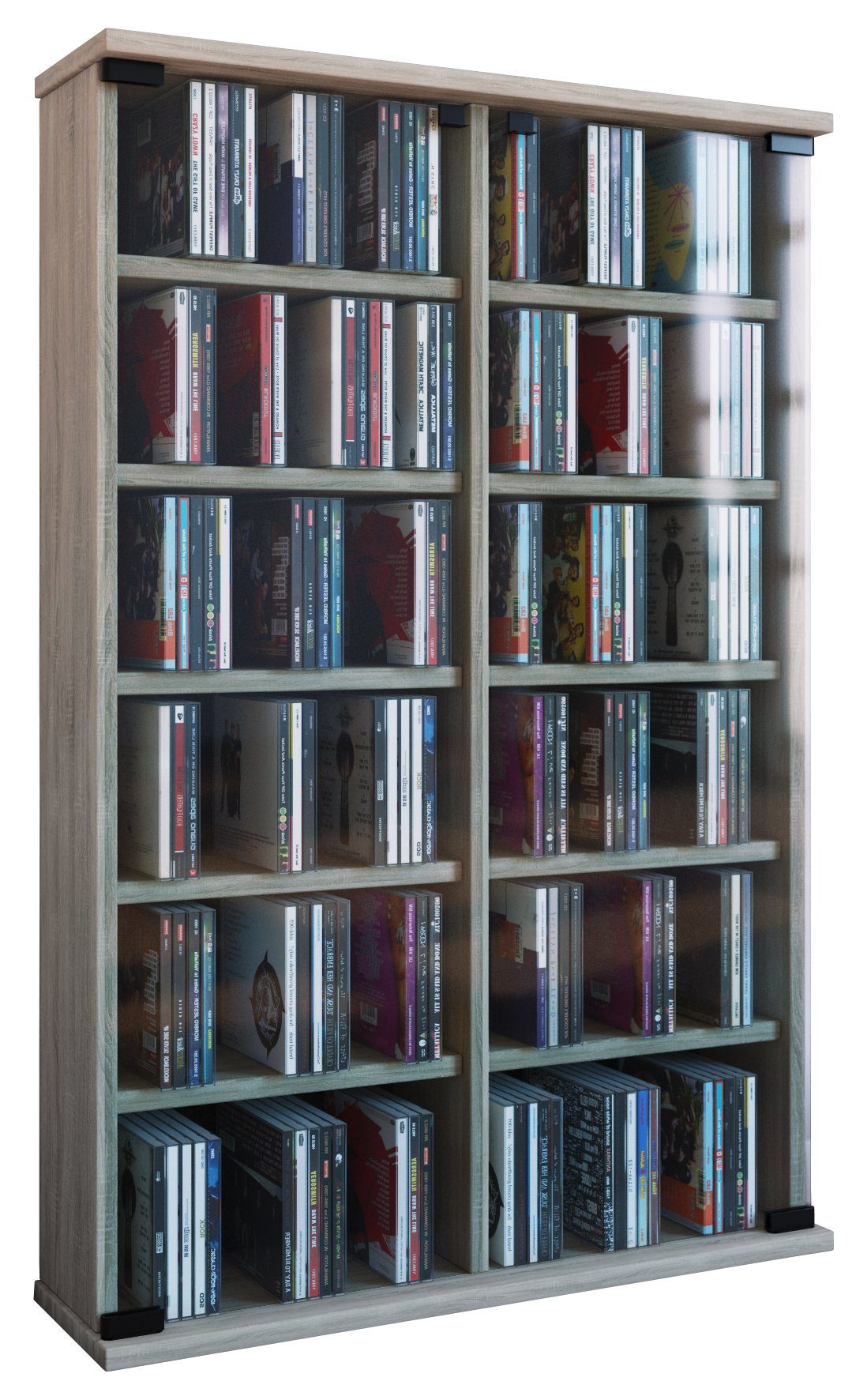 VCM CD-Regal Holz CD DVD Stand günstig online kaufen