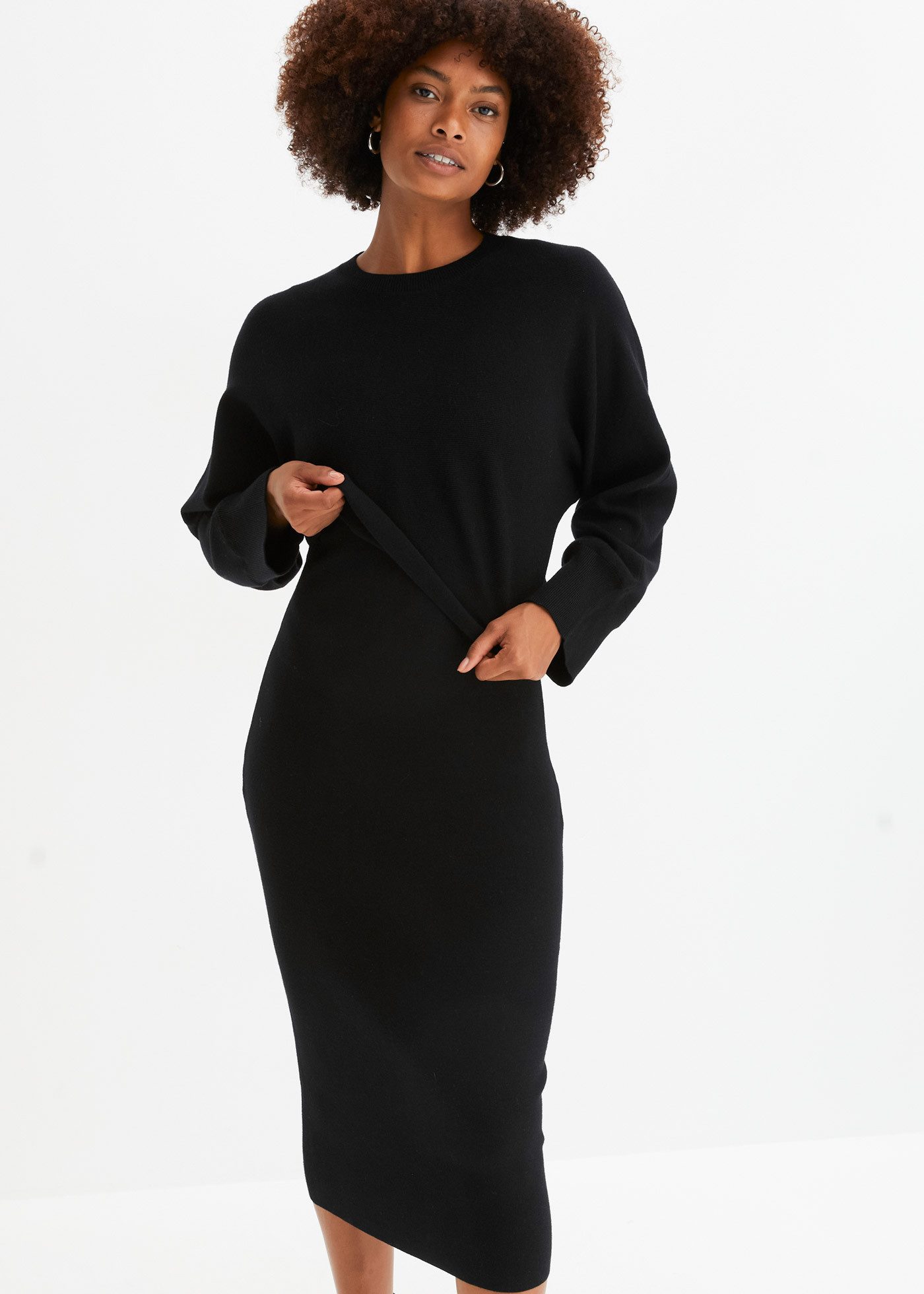 bonprix Strickkleid (Set, 2-tlg) für Frühjahr und Sommer, aus Viskose-Misch günstig online kaufen