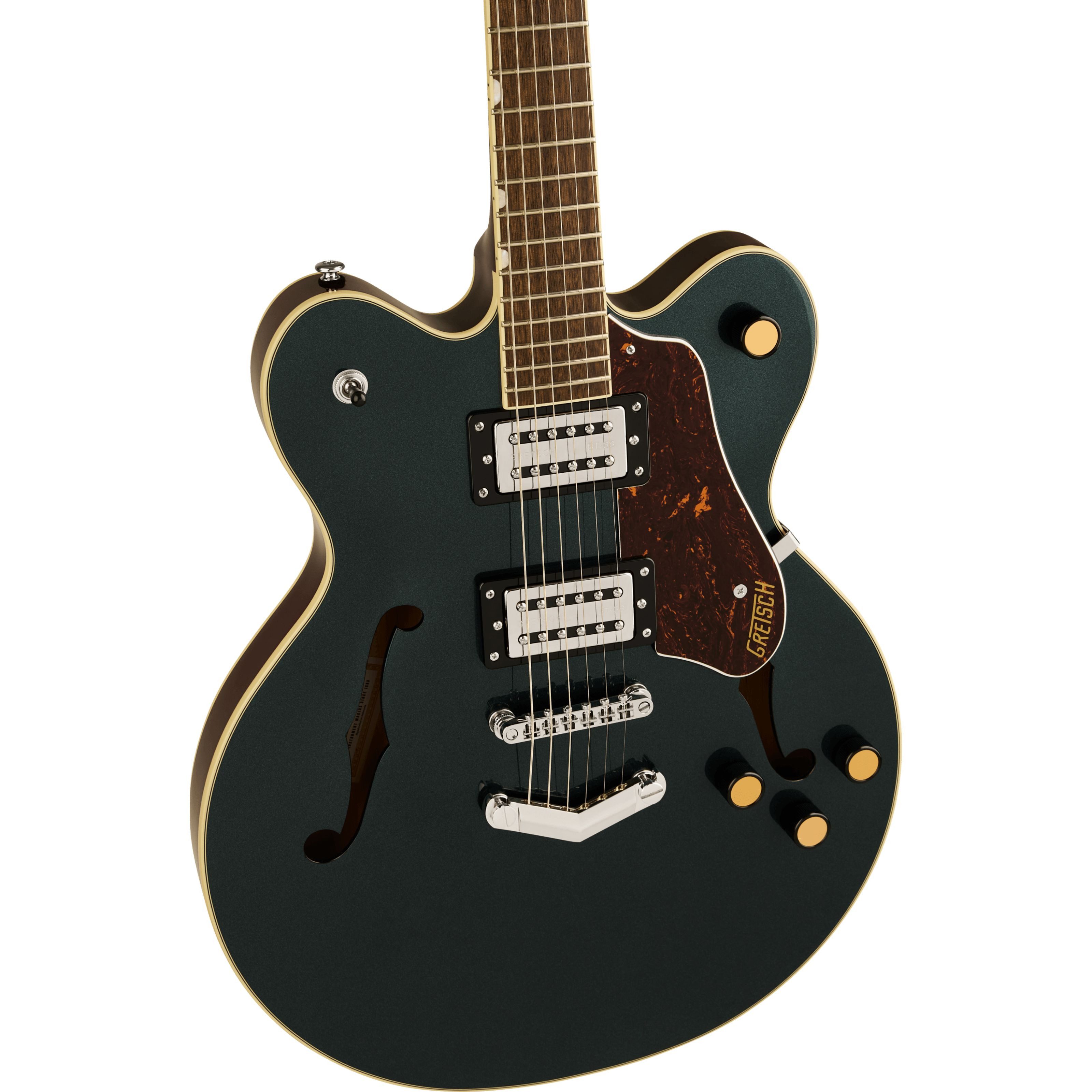 Gretsch Halbakustik-Gitarre, Halb-Akustik Gitarren, Semi Hollow-Modelle, G2622 Streamliner Center Block Double-Cut V-Stoptail Midnight