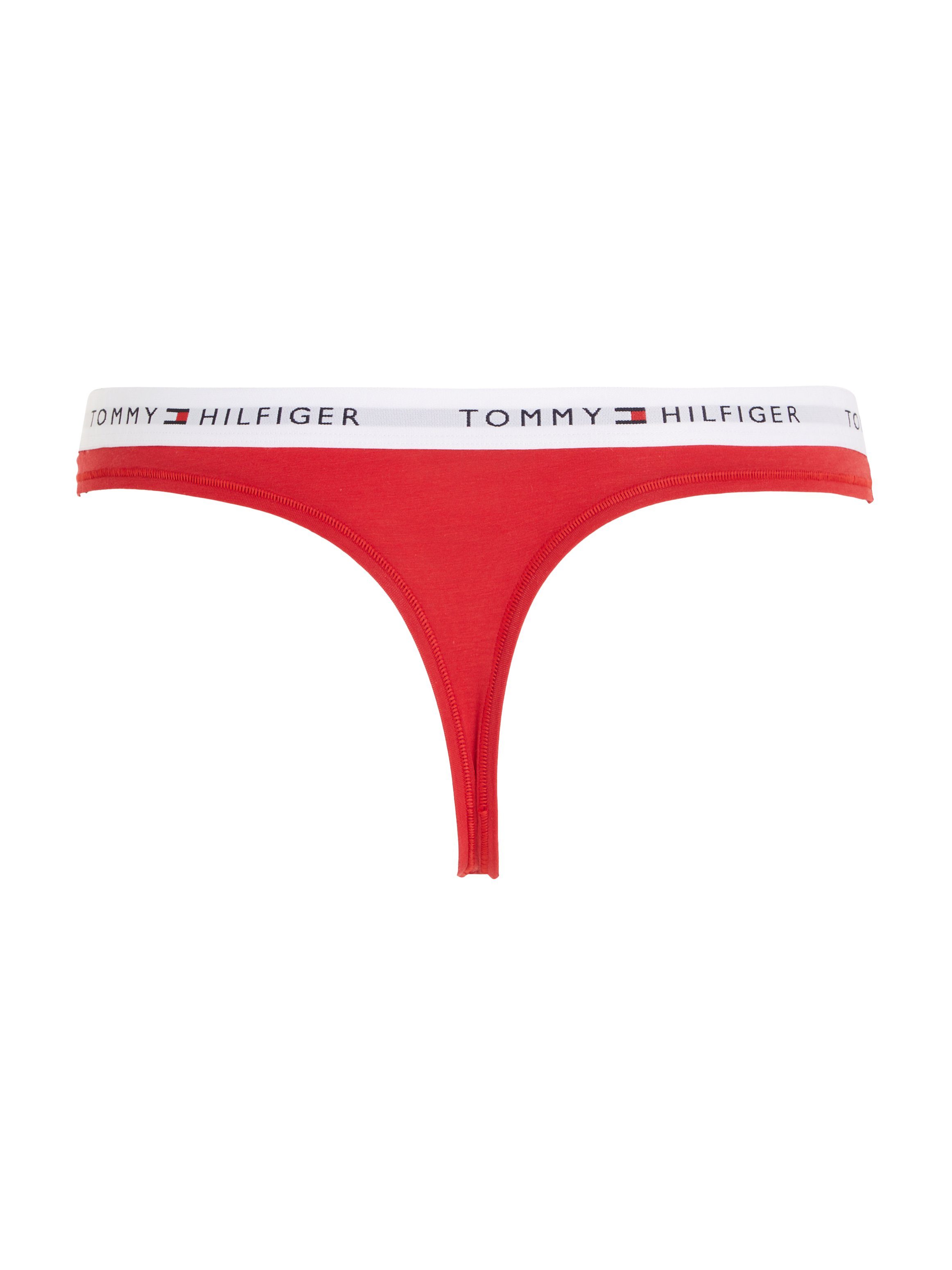 Tommy Hilfiger mit Logo Taillenbund Primary Bikinislip dem Underwear Red auf