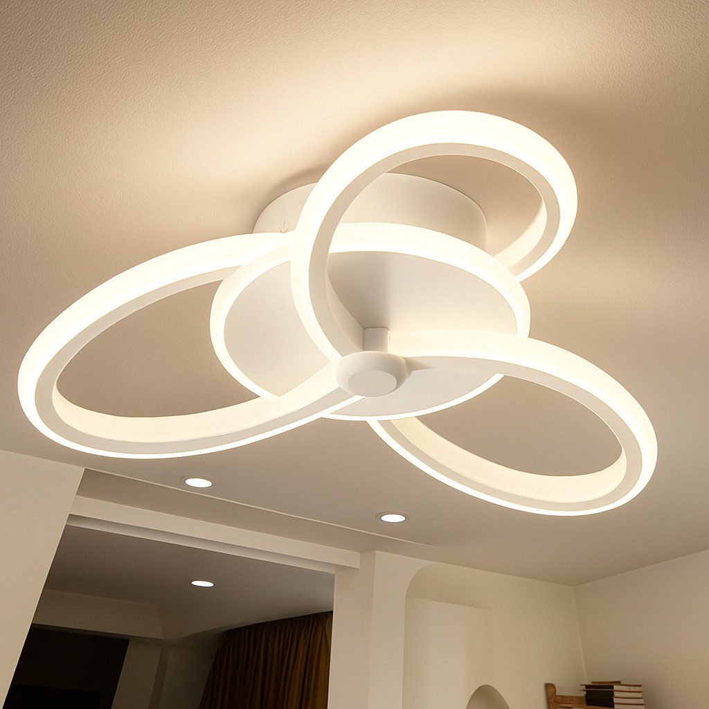 KUKAK LED Deckenleuchte, LED fest integriert, warmweiß, 3000K Warmweiß, 220 günstig online kaufen