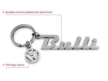 VW Collection by BRISA Schlüsselanhänger Volkswagen Schlüsselring im VW Bulli T1 Design, aus gebürsteten Metall