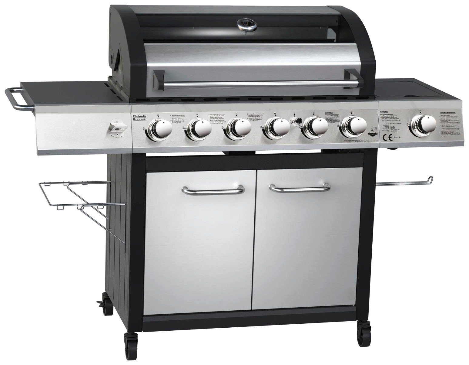 El Fuego Gasgrill Long Beach, BxTxH: 161x59,5x121 cm