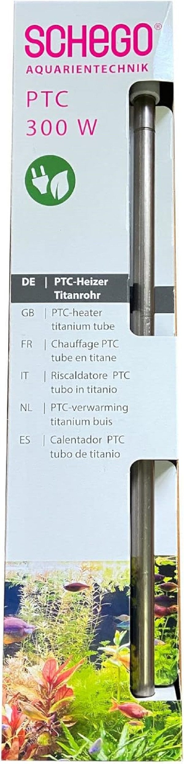 SCHEGO Regelheizer Schego PTC-Heizer Titanrohr energieeffizienter Aquarium Heizstab 300W