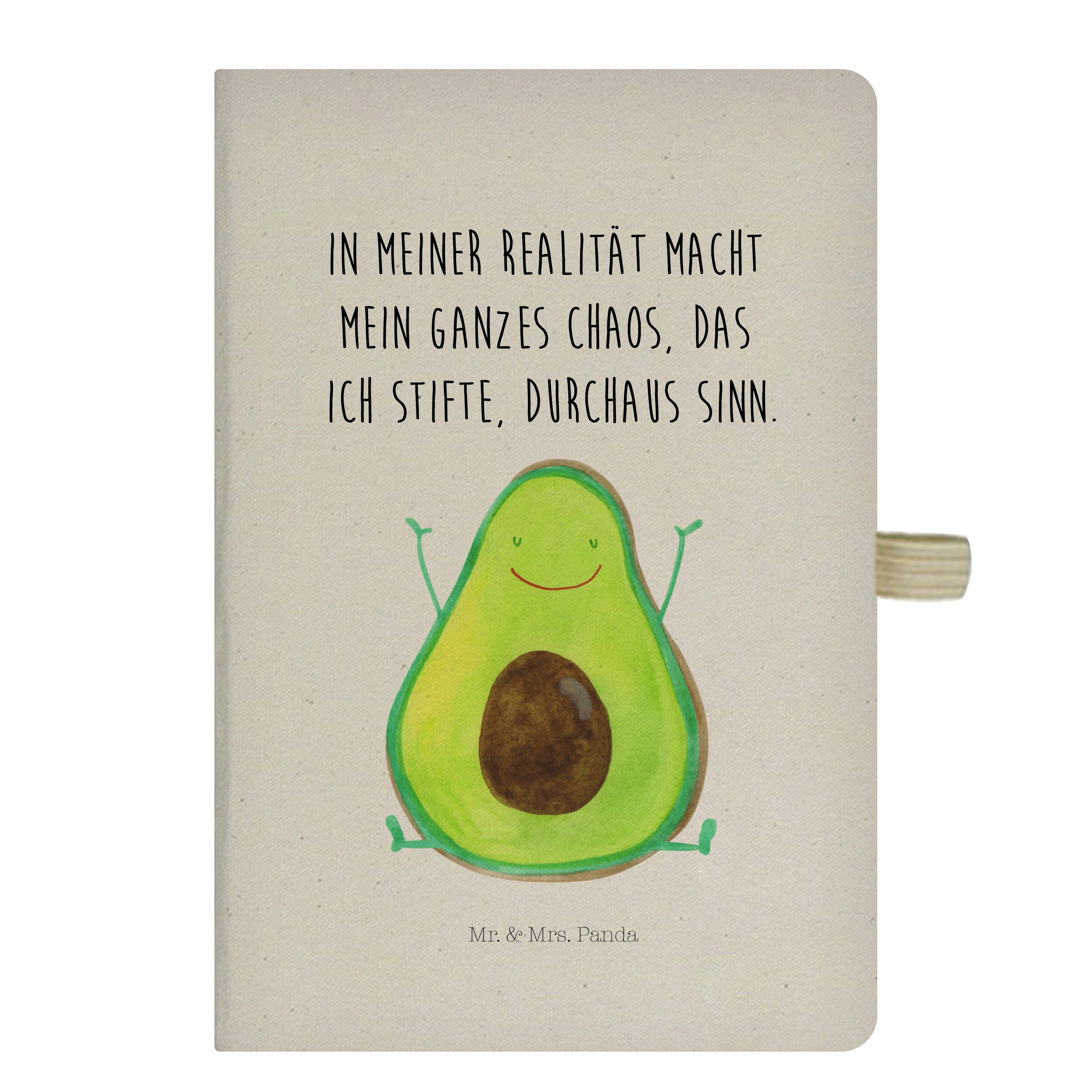 Mr. & Mrs. Panda Notizbuch Avocado Glücklich, Skizzenbuch, Transparent, Adressbuch, Chaotisch, C Mr. & Mrs. Panda, A5 Notizbuch A5 Notizbuch Kariert Chaos