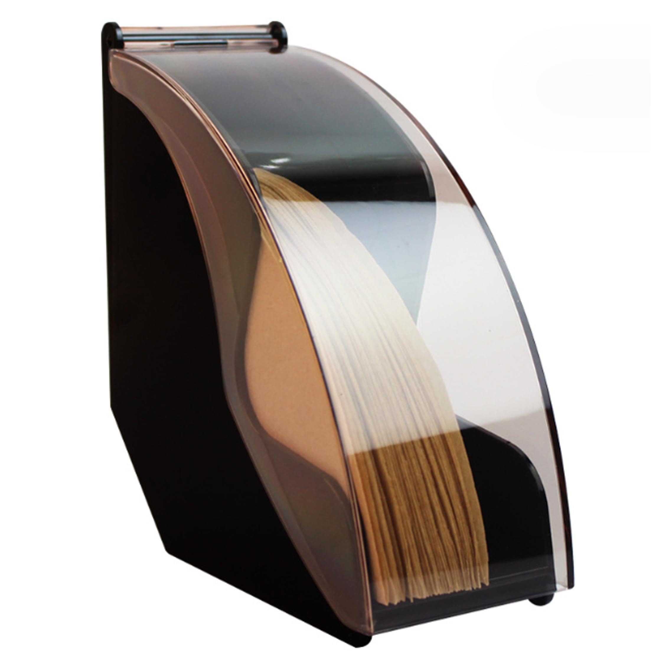KINSI Papierfilter Kaffeefilter-Halter, Filterpapier-Organisator, Aufbewahrungszubehör, Acryl-Material, große Kapazität, geeignet für Familie und so weiter