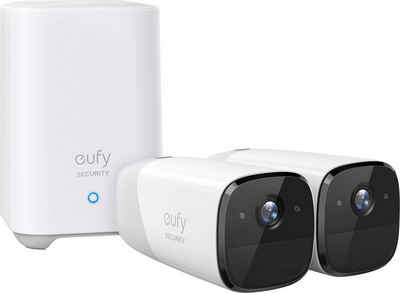 eufy Security by ANKER eufyCam 2 Pro Doppelset Überwachungskamera (Außenbereich, Innenbereich, Packung, 2-tlg)