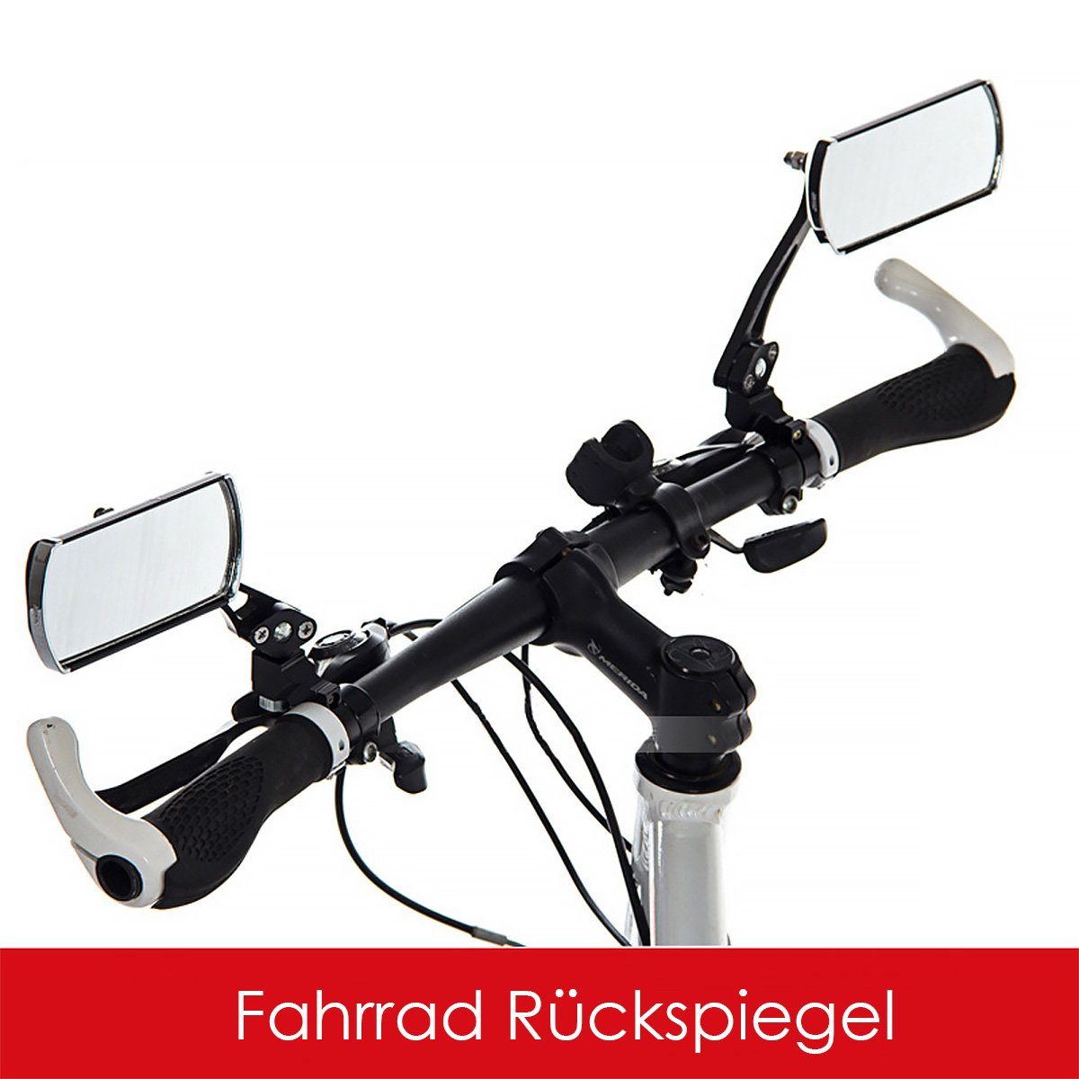 Fahrradspiegel Fahrrad Rückspiegel-Set f. Links & Rechts Rückspiegel f. Fahrradlenker