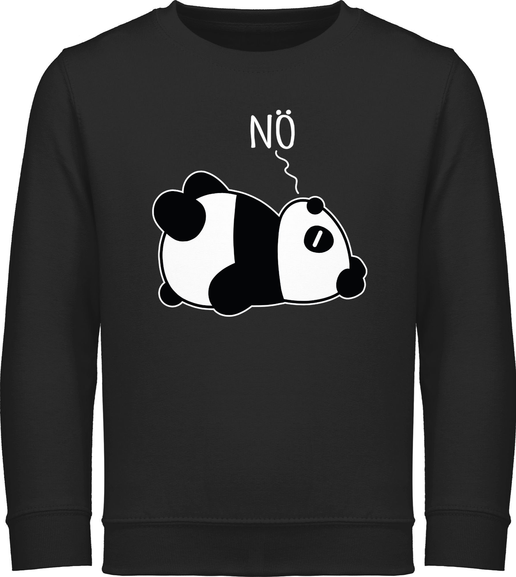 Sweatshirt Nö - Panda - weiß