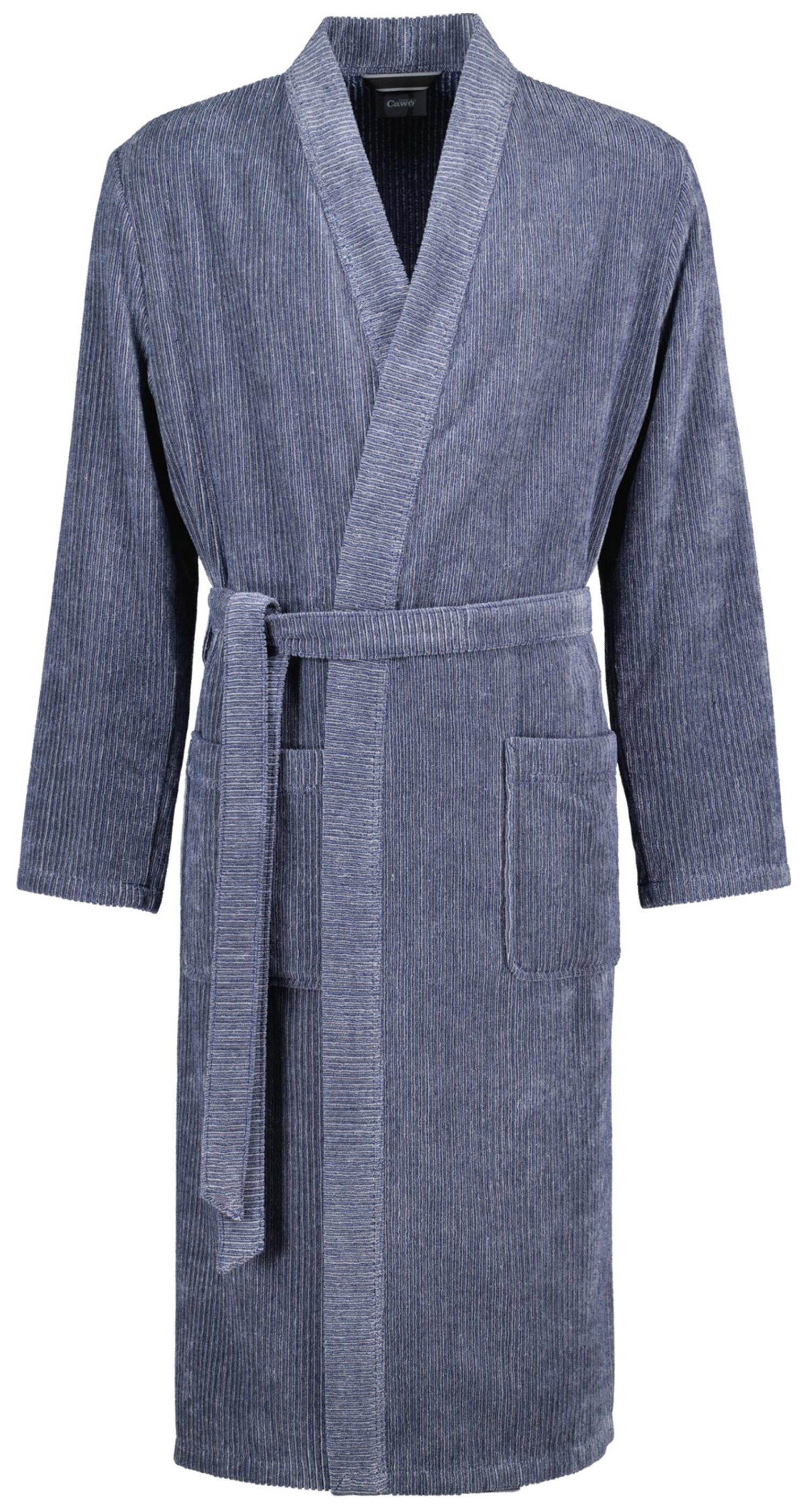 Cawö Herrenbademantel Herren Bademantel Velours Qualität, Wadenlang, Baumwo günstig online kaufen