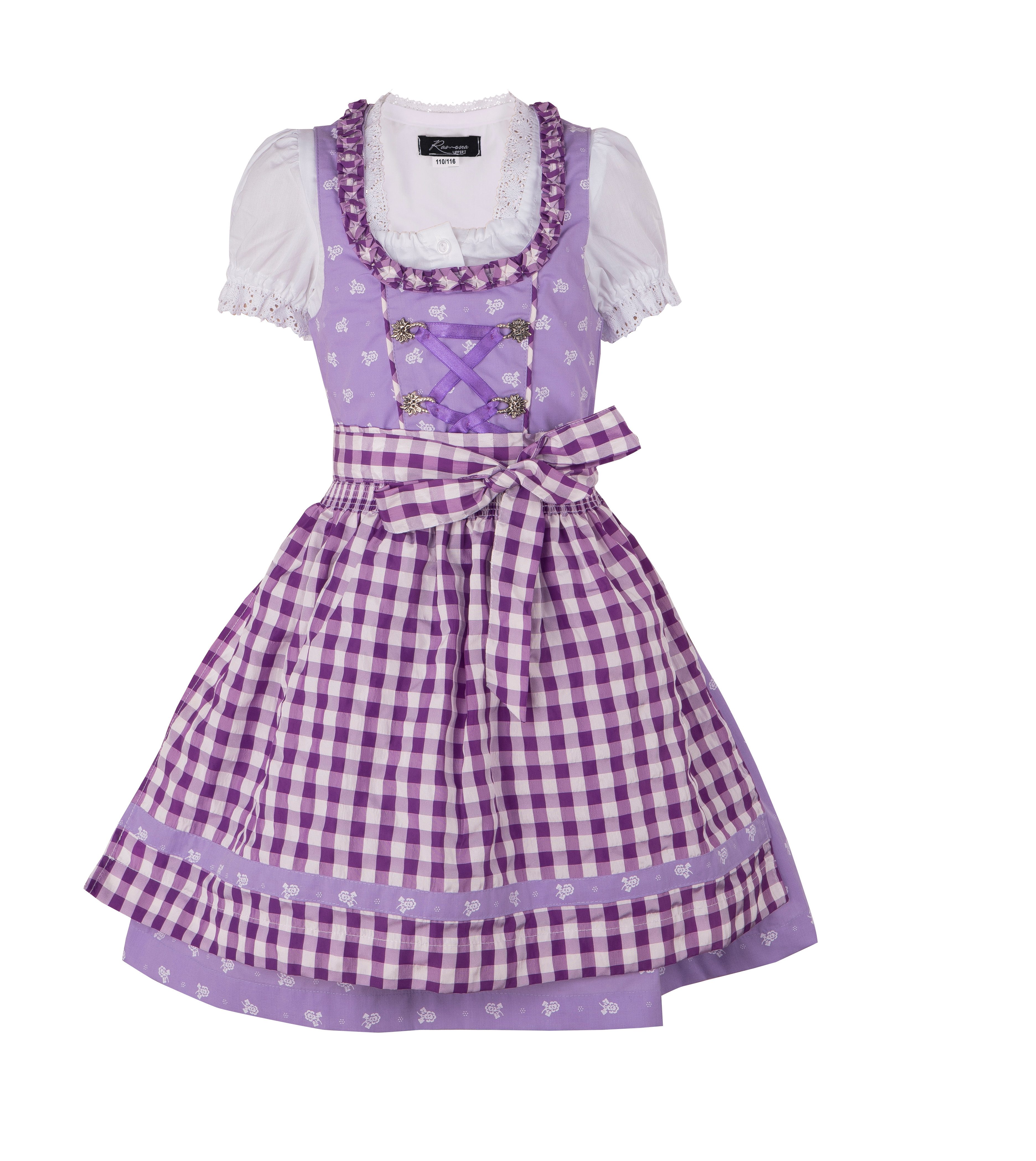 Dirndl Kinder Mädchen - Traditionelles Oktoberfest Kostüm In Gr. 120-160