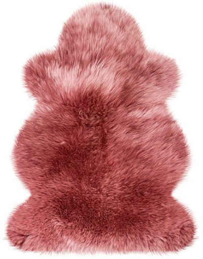 Fellteppich Lammfell farbig, Heitmann Felle, fellförmig, Höhe: 70 mm, echtes Austral. Lammfell, Wohnzimmer