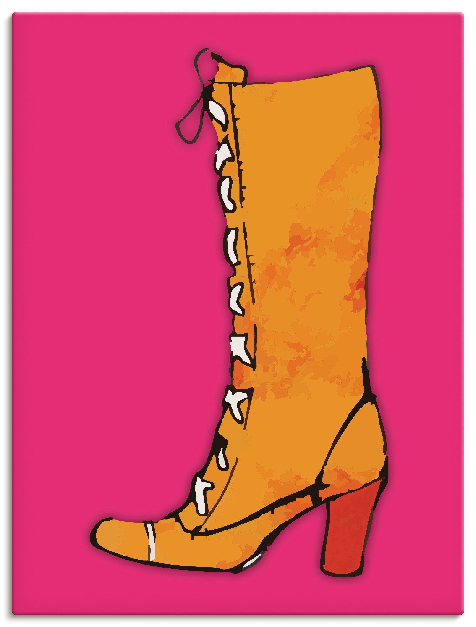 Artland Wandbild Stiefel, Fashion (1 St), als Alubild, Leinwandbild, Poster, Wandaufkleber in verschied. Größen