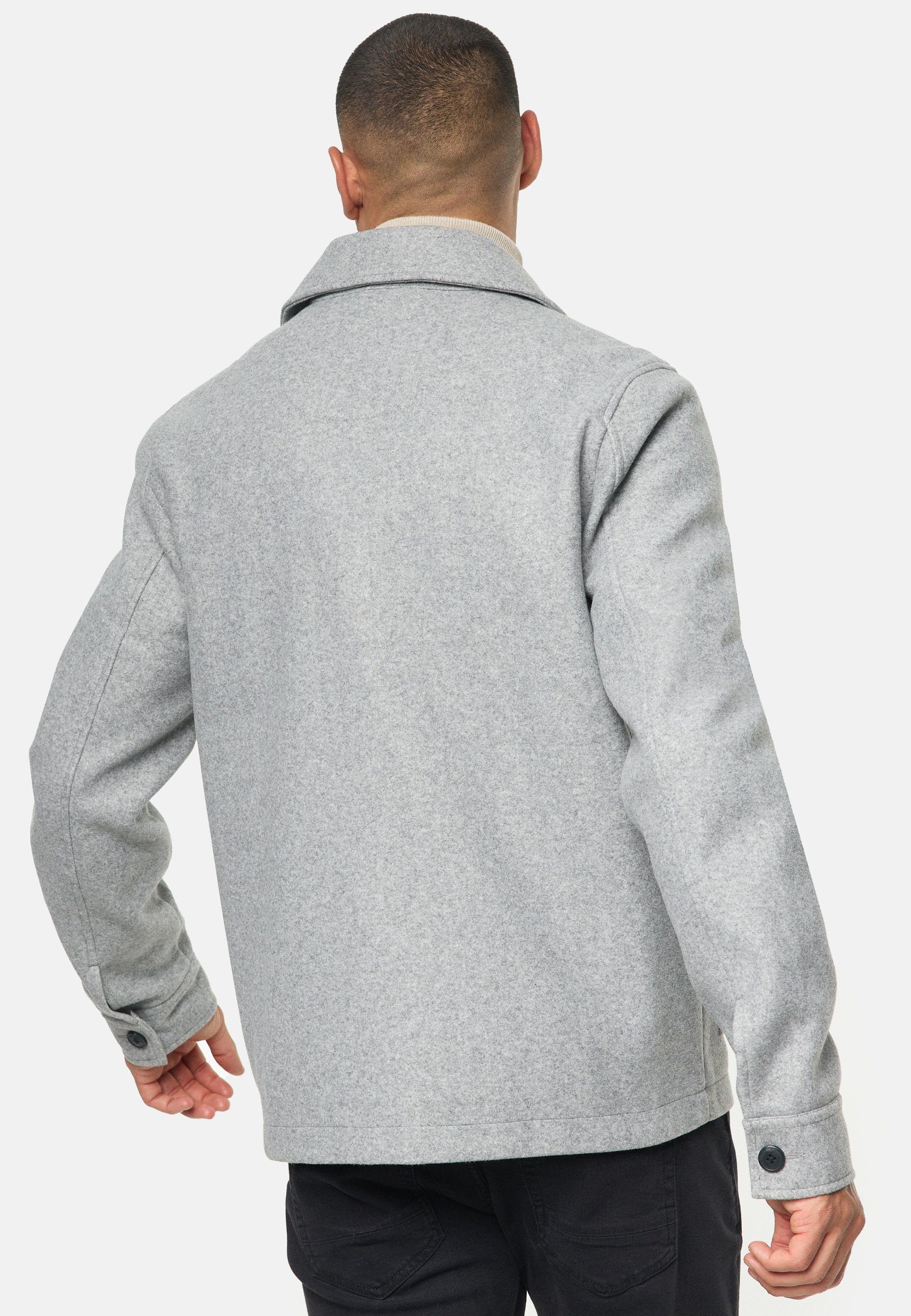 Indicode Sommerjacke Herren INMacking Übergangsjacke Herrenjacke Overshirt-Jacke mit Hemdkragen