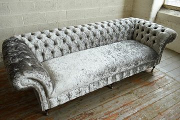 JVmoebel Chesterfield-Sofa, Chesterfield Textil Sofa Couch Polster XXL Big 4 Sitzer Design Sitz