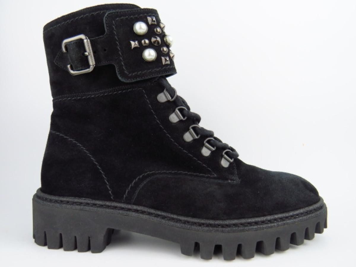 Paul Green Nubuk schwarz Stiefelette