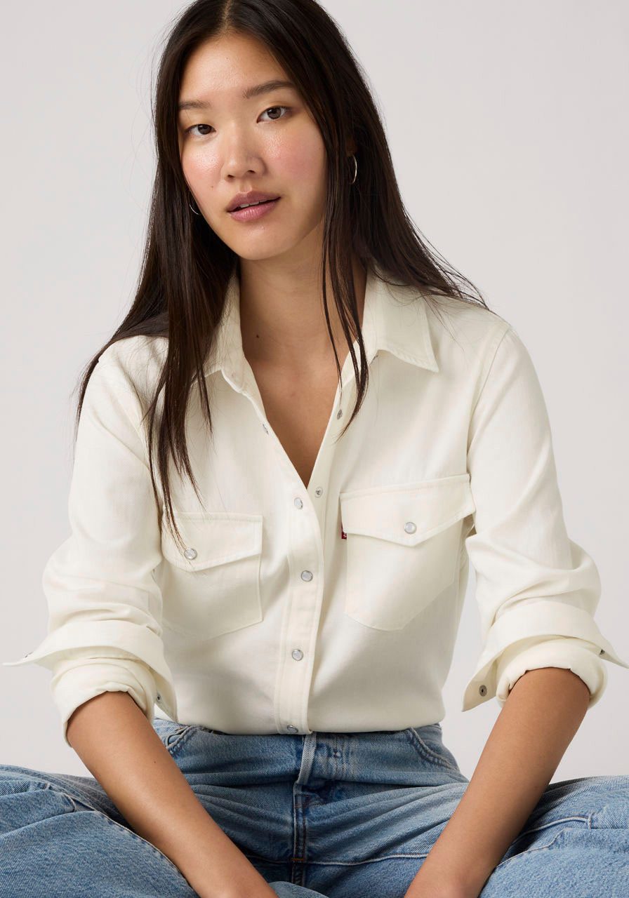 Levi's® Jeansbluse ESSENTIAL WESTERN mit Brusttaschen mit Druckknöpfen günstig online kaufen