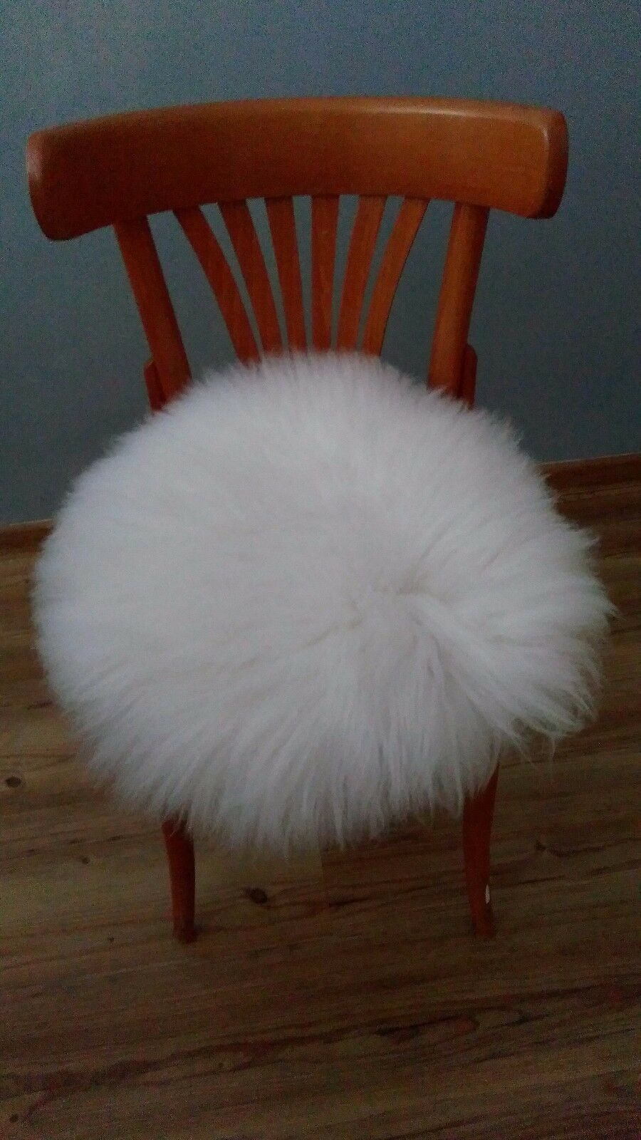 Provellus Sitzkissen Stuhlauflage Lammfell XL Schaffell Sitzkissen Fellkissen 40 cm