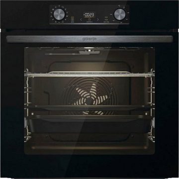 GORENJE Backofen-Set BLACKSET2, mit 1-fach-Teleskopauszug, Aqua Clean