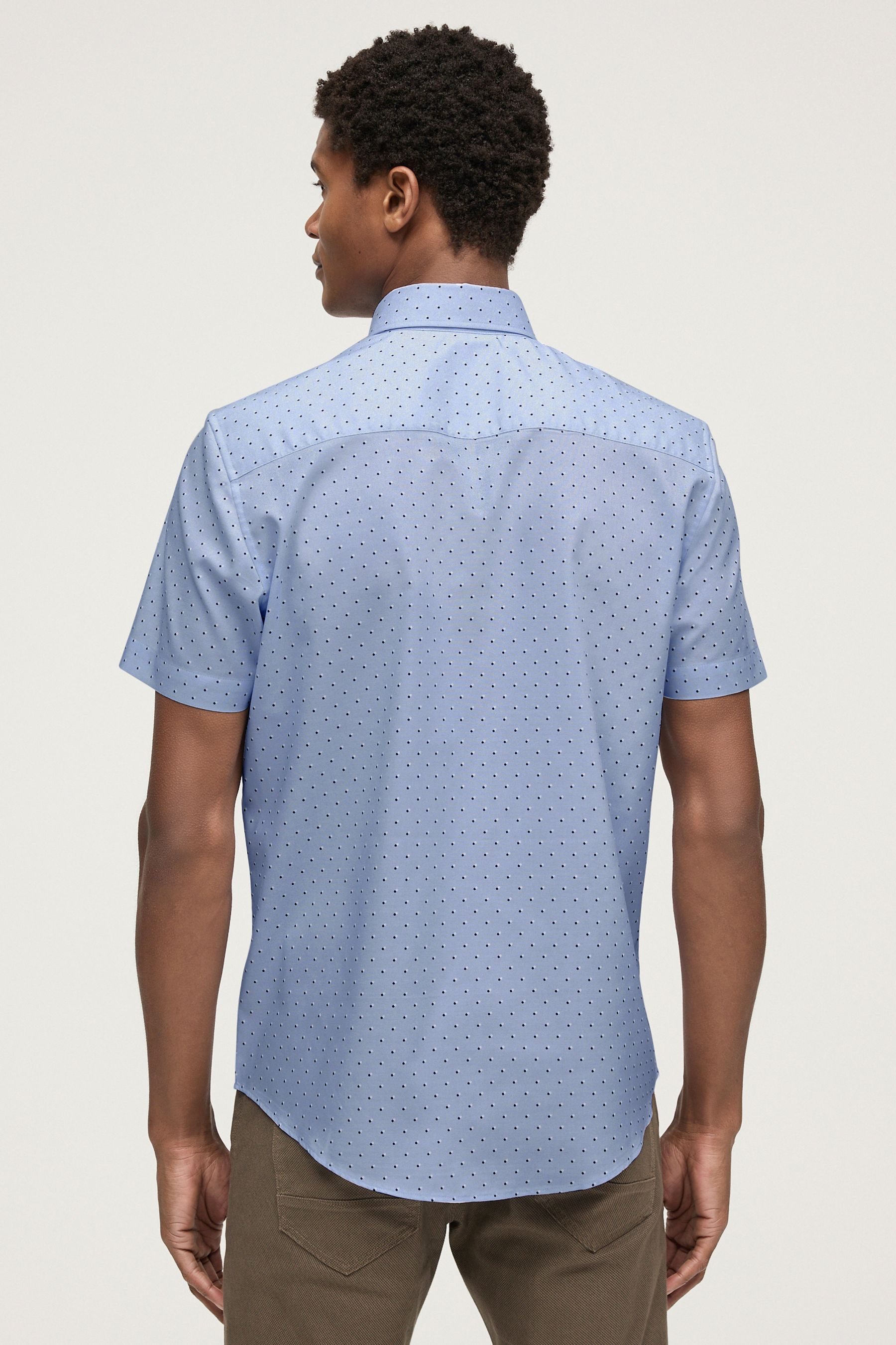 Next Businesshemd Oxford-Kurzarmhemd mit Print (1-tlg) günstig online kaufen