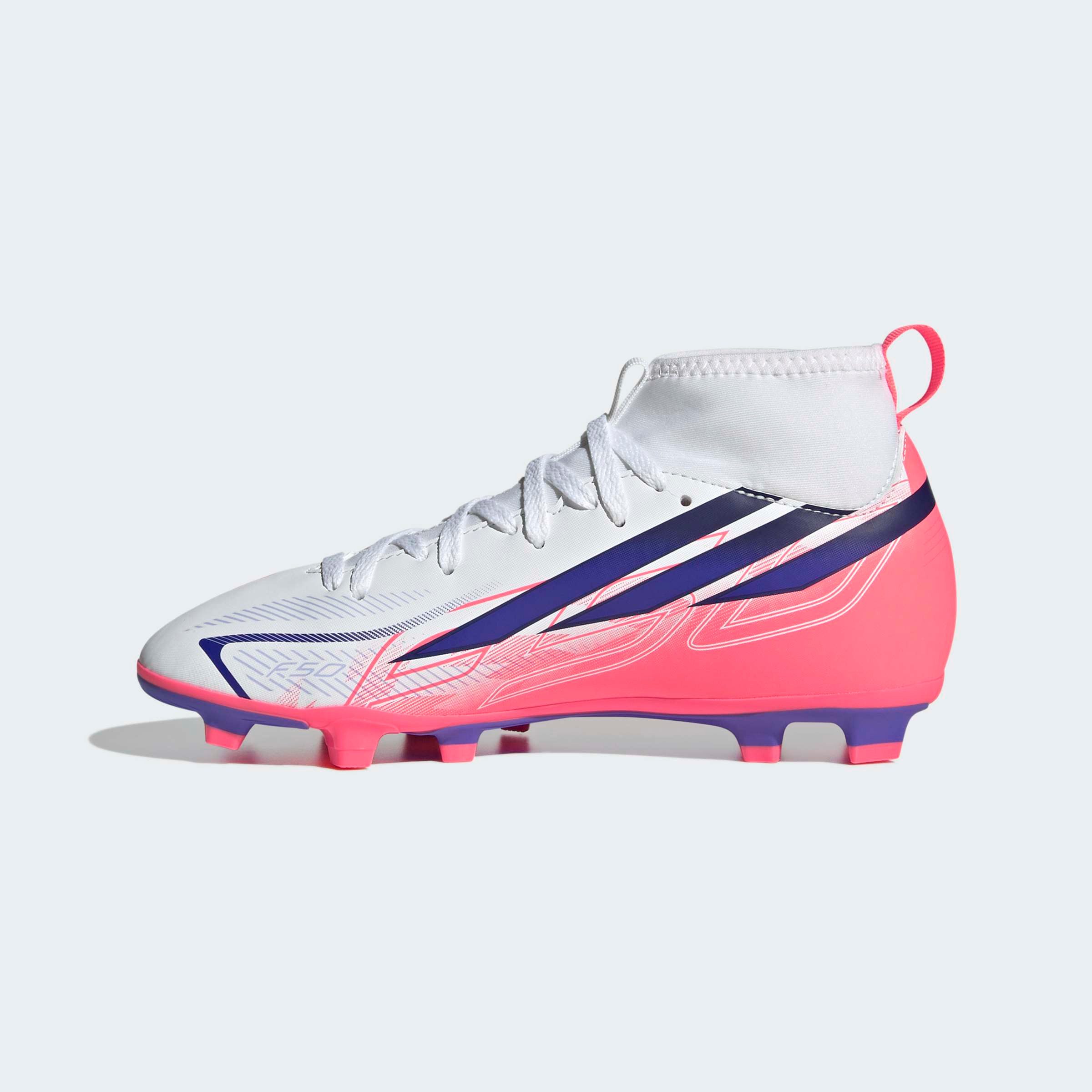 adidas Performance F50 HYPERFAST CLUB KIDS, FESTE BÖDEN/GEMISCHTE BÖDEN, HALBHOCH GESCHN Fußballschuh für viele verschiedene Böden geeignet, für Jugendliche & Kinder