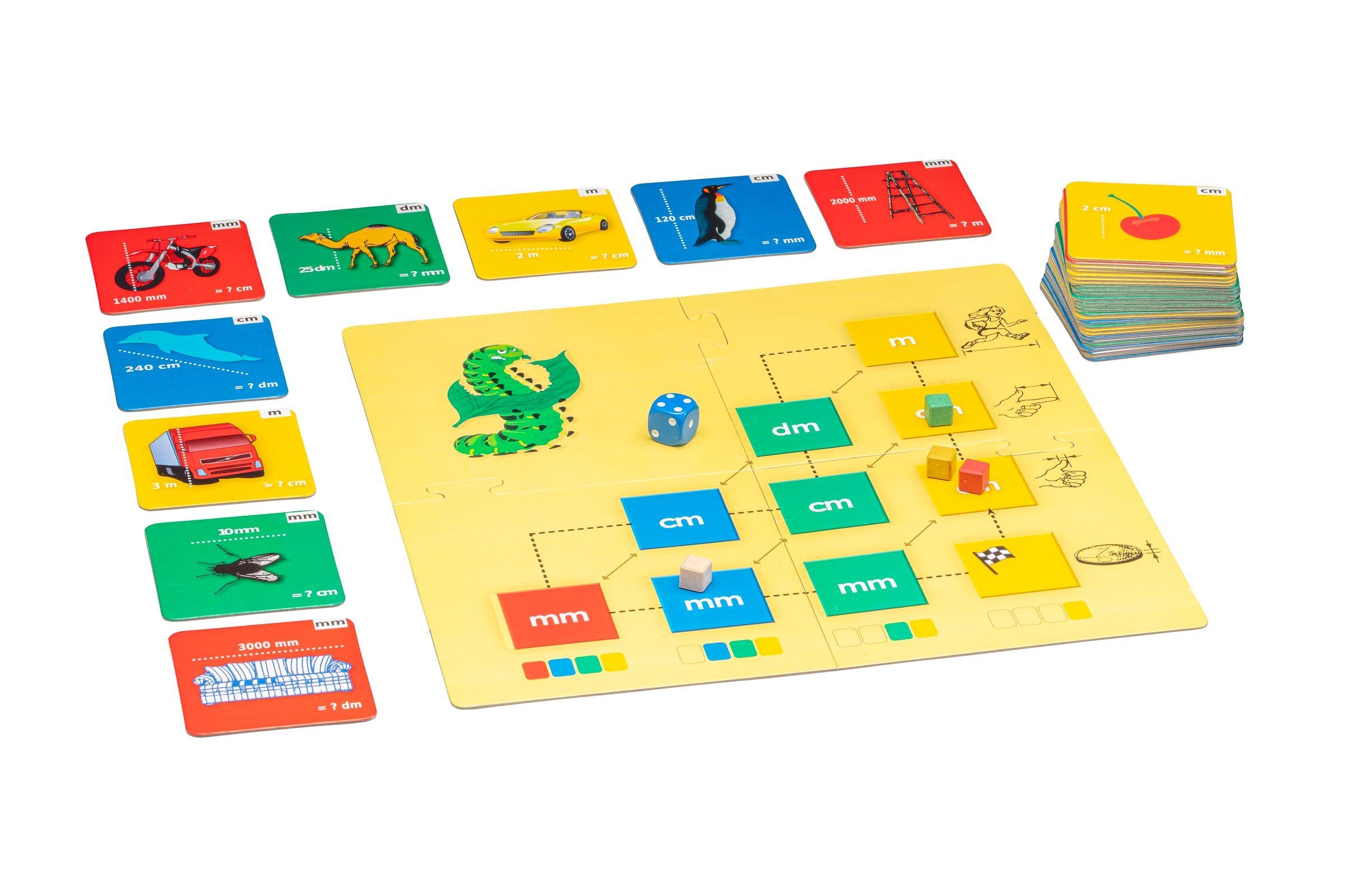 Wissner® aktiv lernen Lernspielzeug Mathespiel - Длинаneinheiten, Lernspiel Mathe lernen Wissner (42-St)
