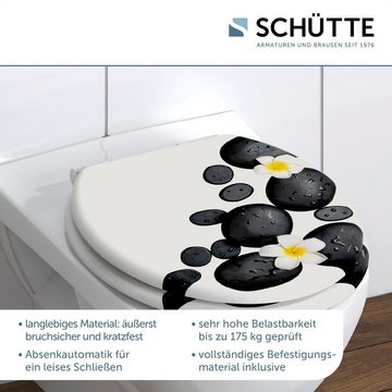 Schütte WC-Sitz STONE DECORATION, Toilettendeckel, mit Absenkautomatik