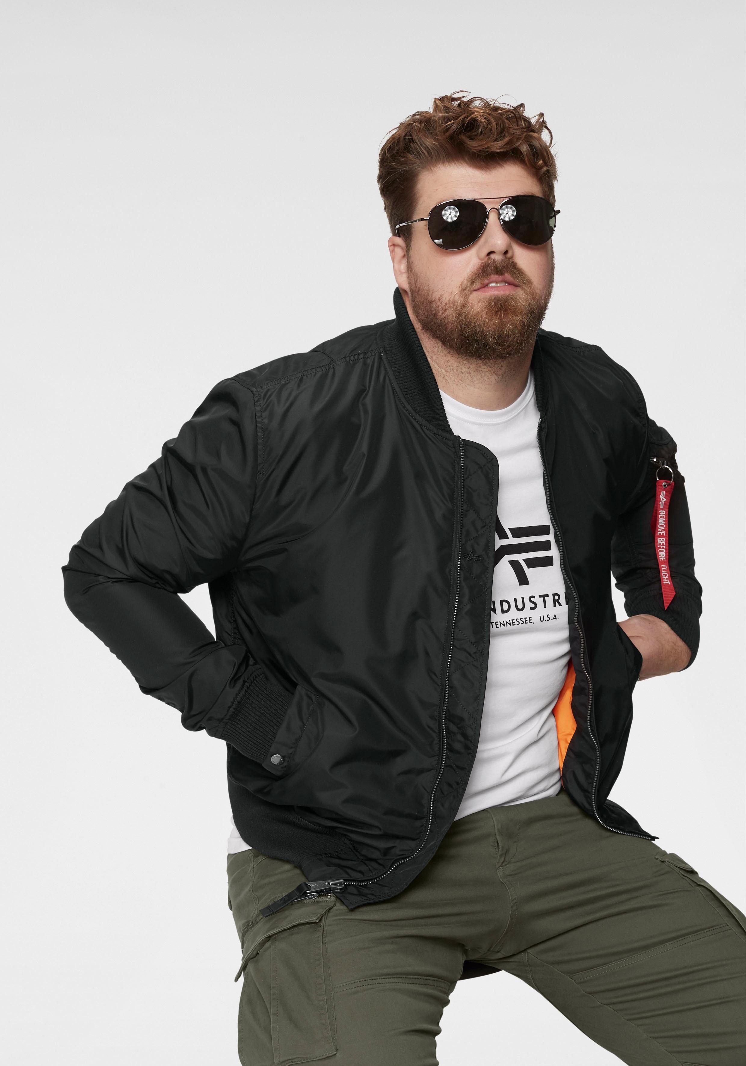 Alpha Industries Bomberjacke MA-1 TT Kunstfaser, slim fit