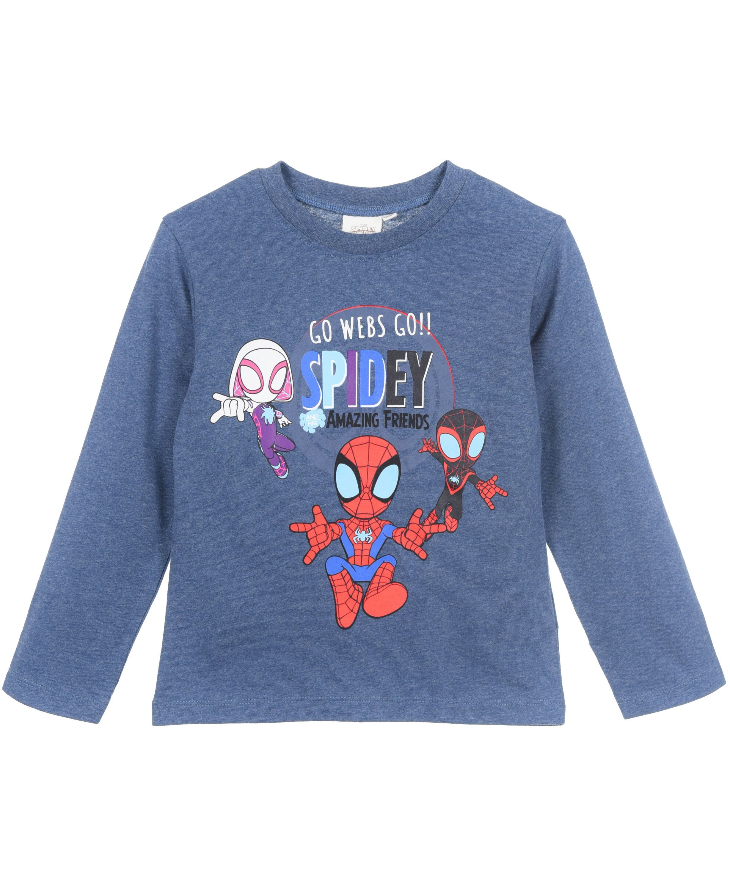 Spiderman Langarmshirt Marvel - Spidey Amazing Friends Jungen Shirt Gr. 92- 110 cm