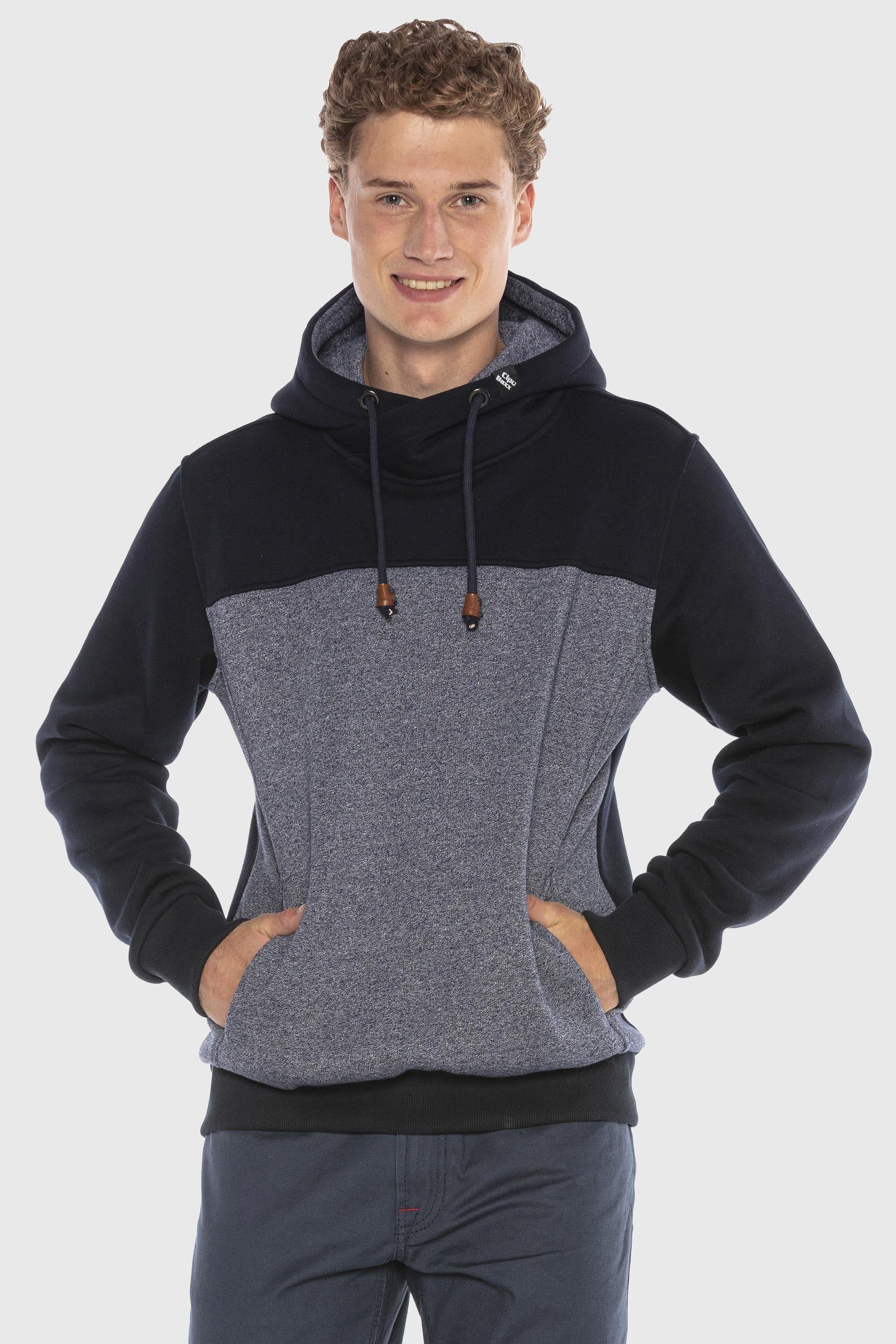 Cipo & Baxx Kapuzenpullover "Sweatshirts", im Kontrast-Look günstig online kaufen