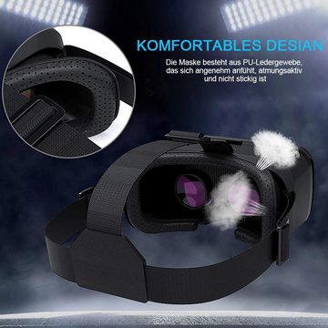 GelldG VR-Brille, VR-Headset für 4,7–6 Zoll Handys Virtual-Reality-Brille