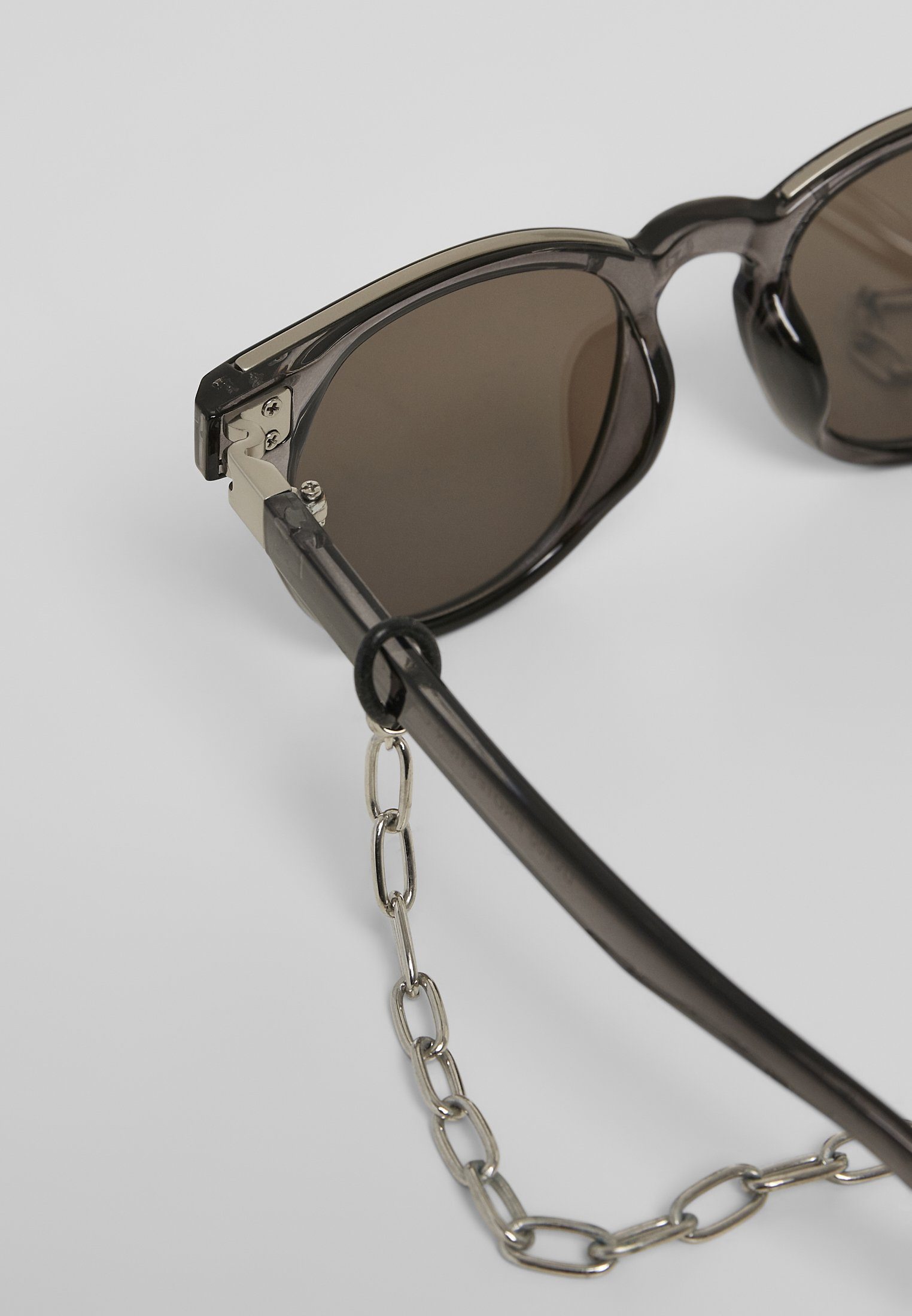 Unisex Italy Sunglasses grey/silver/silver chain CLASSICS with URBAN Sonnenbrille