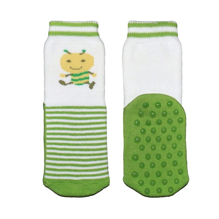 WERI SPEZIALS Strumpfhersteller GmbH ABS-Socken Kinder ABS-Socken >>Kleine Ameise<< aus Baumwolle mit Frottee