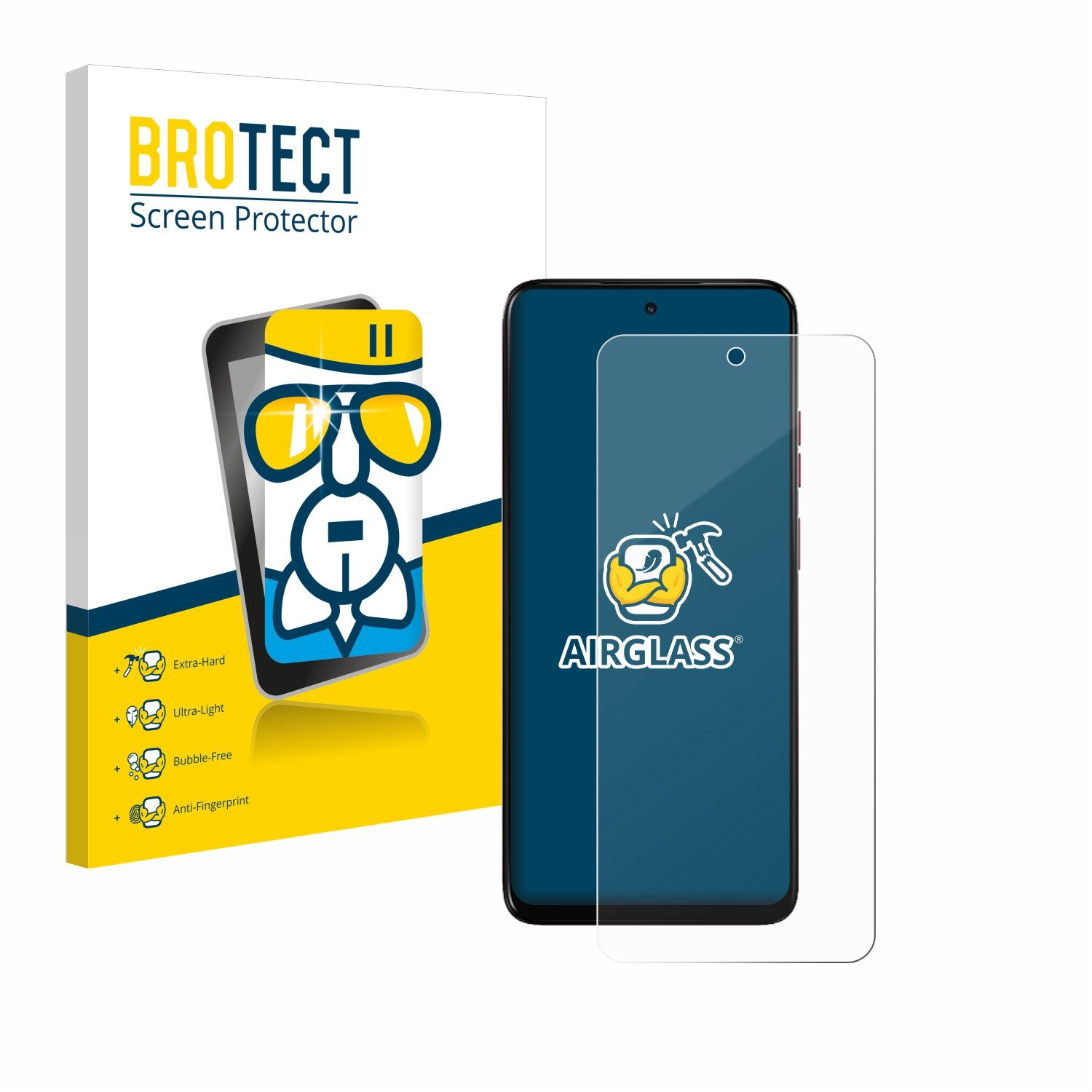 BROTECT Displayschutzglas Folie für Motorola Moto G05, Schutzfolie Glas Panzer Display Schutz klar