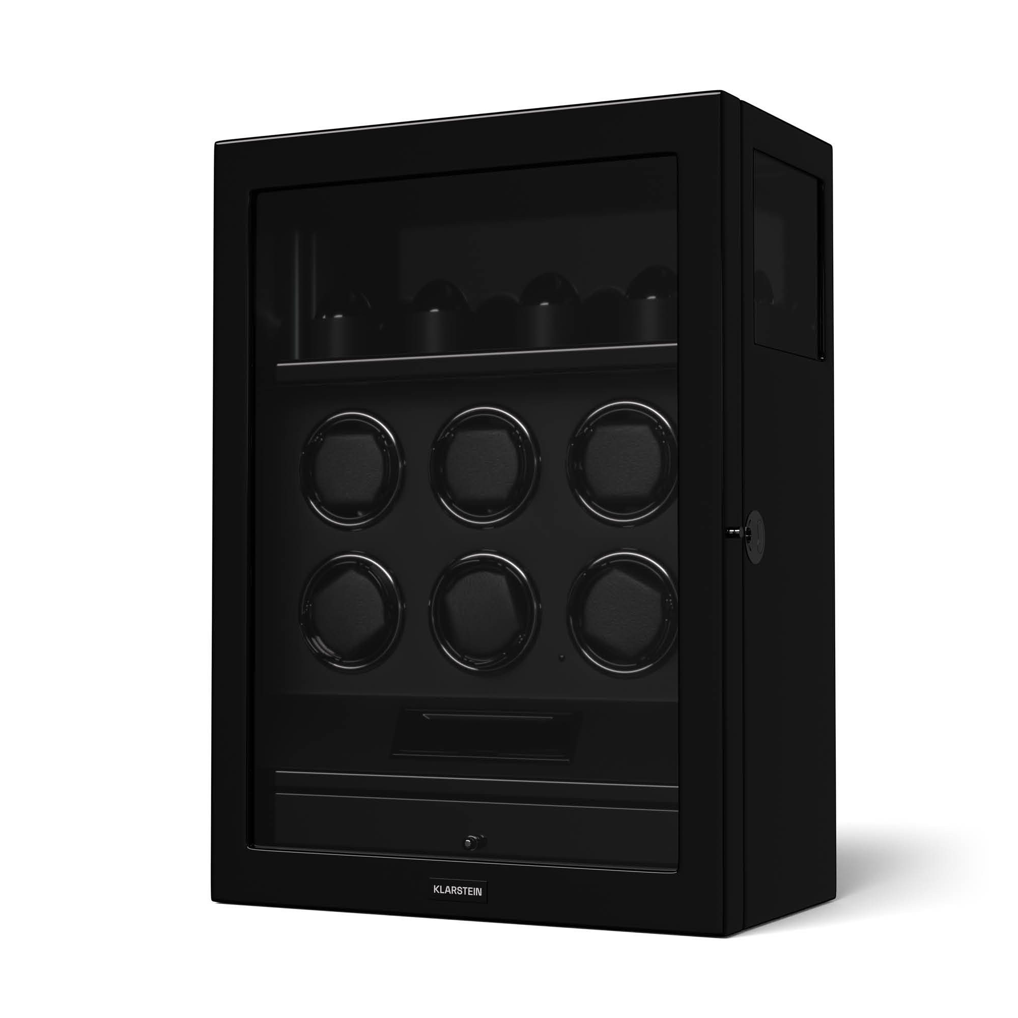 Klarstein Uhrenbeweger SecureTouch 6+4, Uhrenboxen Uhrenkasten Uhrenbeweger 10 Uhren