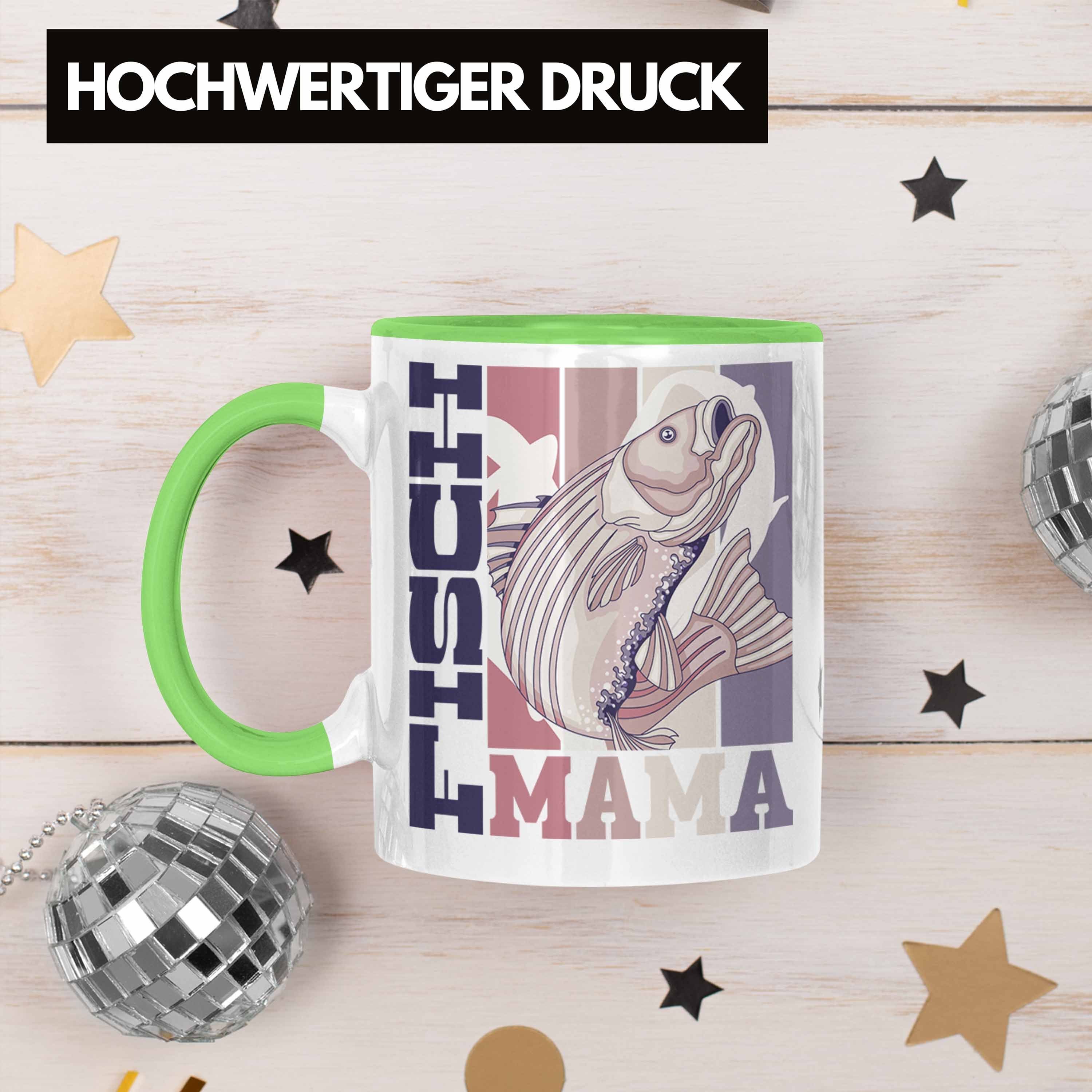 Grün Mama Trendation für Geschenk Ges Fisch Trendation Tasse Spruch Fisch Tasse - Besitzerin