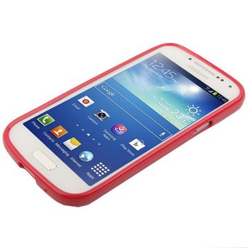 König Design Handyhülle Samsung Galaxy S4 Mini, Samsung Galaxy S4 Mini Handyhülle Backcover Rot
