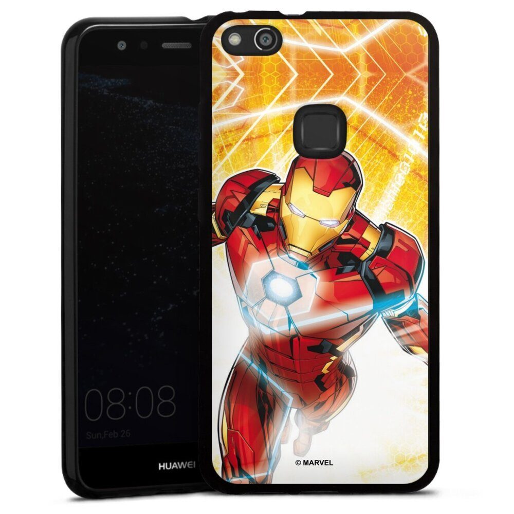 DeinDesign Handyhülle Iron Man on Fire, Huawei P10 lite Silikon Hülle Bumper Case Handy Schutzhülle